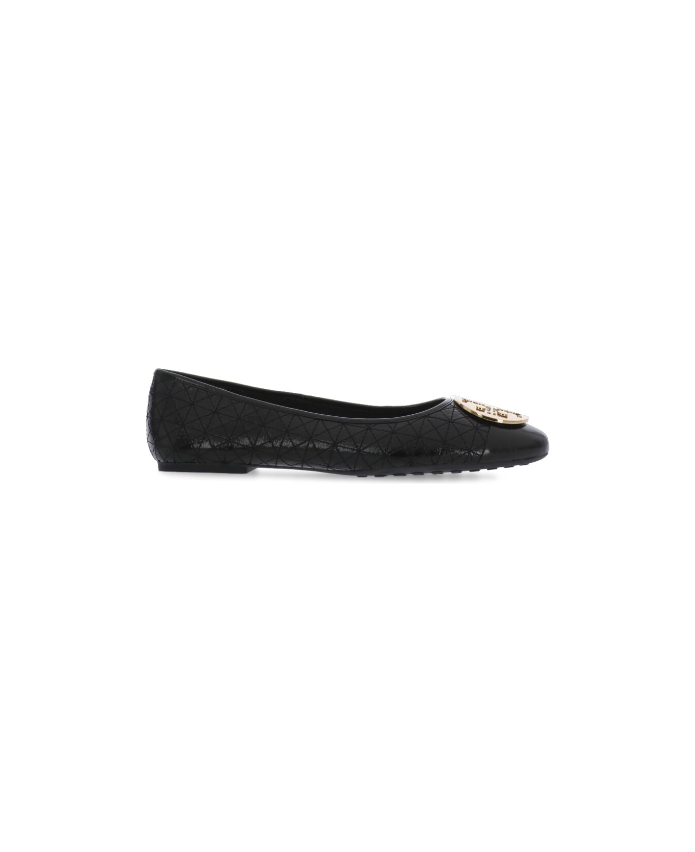Tory Burch Claire Quilted Ballets - Black フラットシューズ