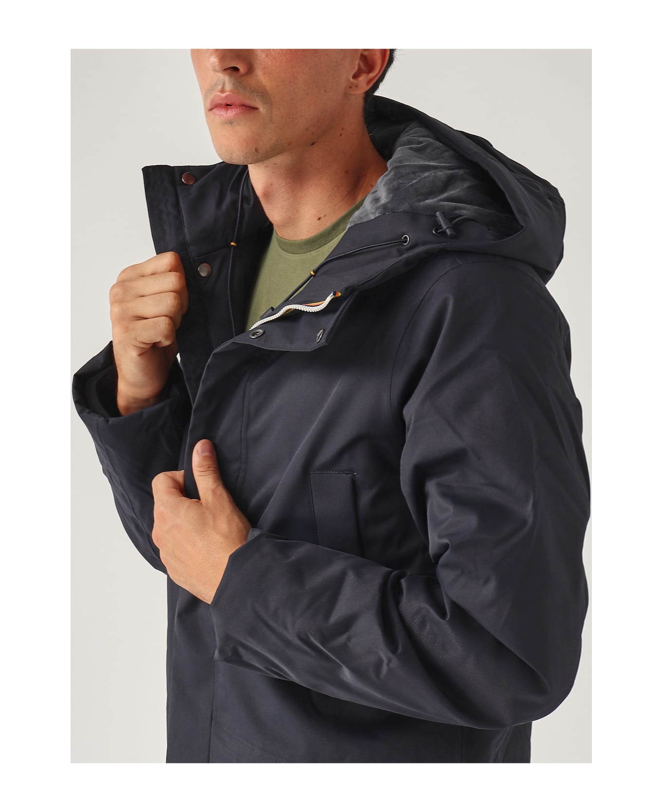 K-Way Jarno Twill Marmotta Jacket - NAVY