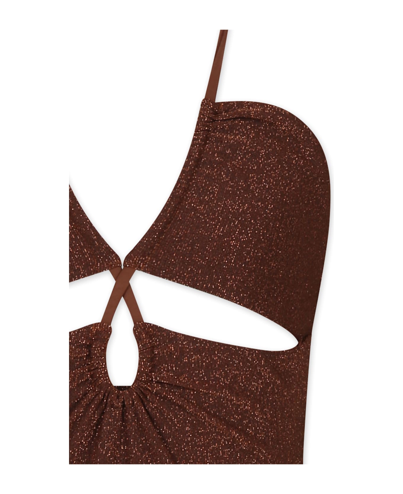 MC2 Saint Barth Brown Swimsuit For Girl - Brown