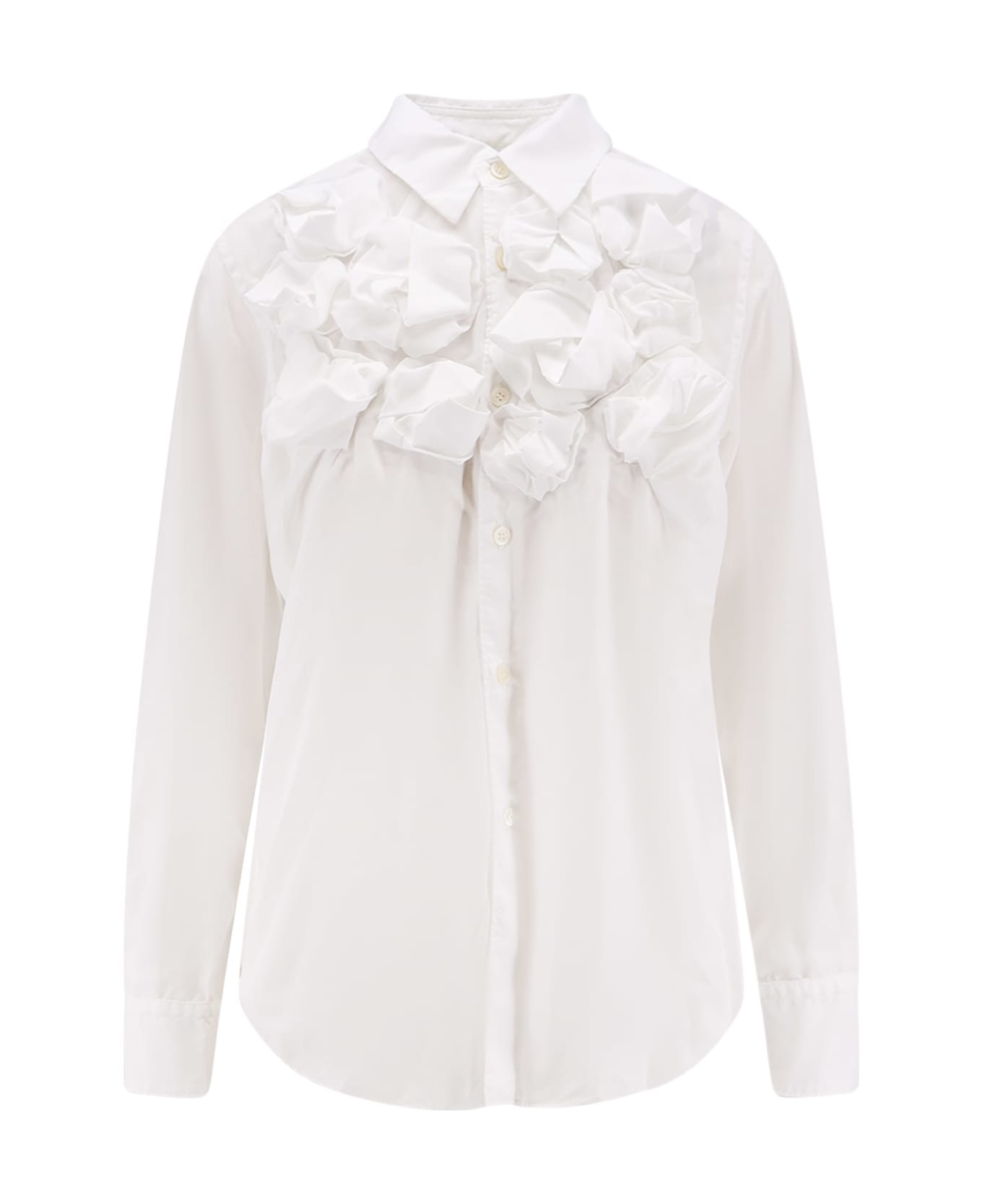 Comme des Garçons Play Ruffles Shirt - White シャツ