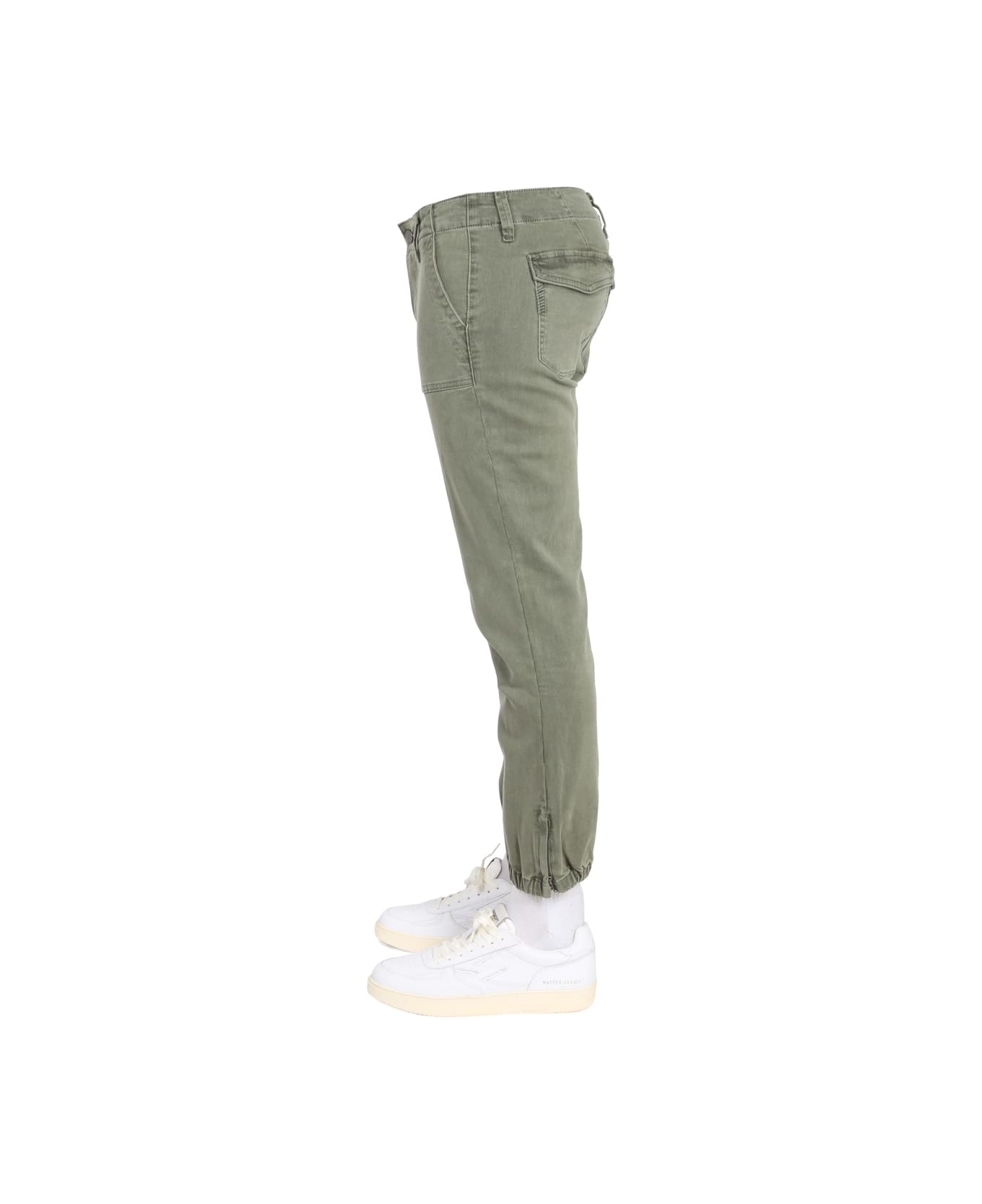 Paige Pants With Logo Patch - GREEN ボトムス