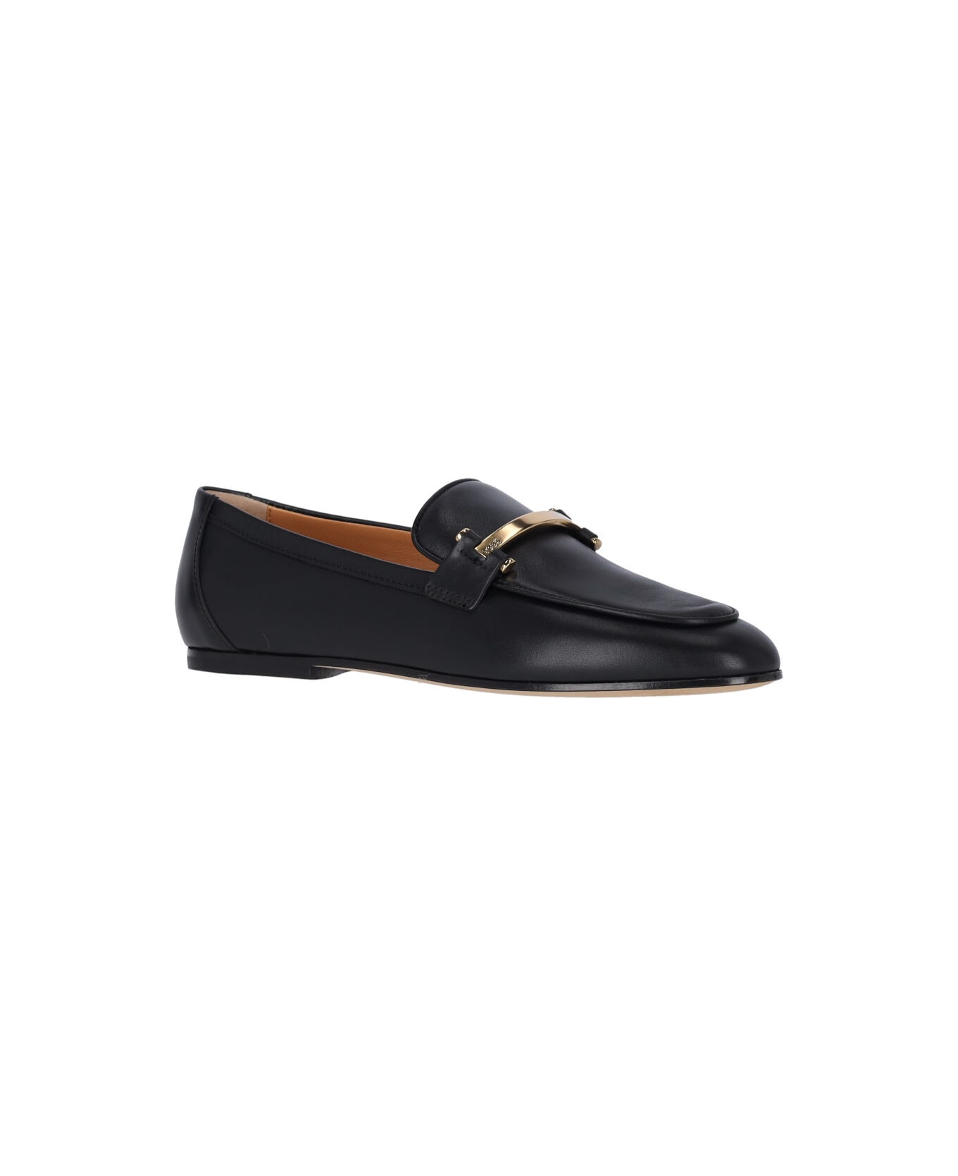 Tod
s Leather Loafers - BLACK