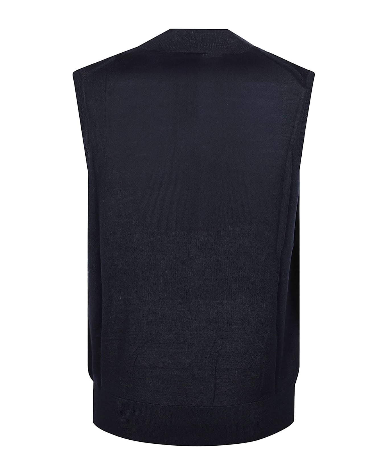 Ballantyne V Neck Vest - Navy