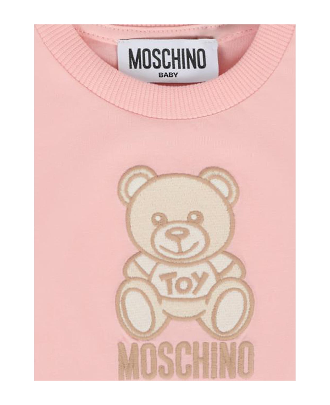 Moschino Pink T-shirt For Baby Girl With Teddy Bear - Pink