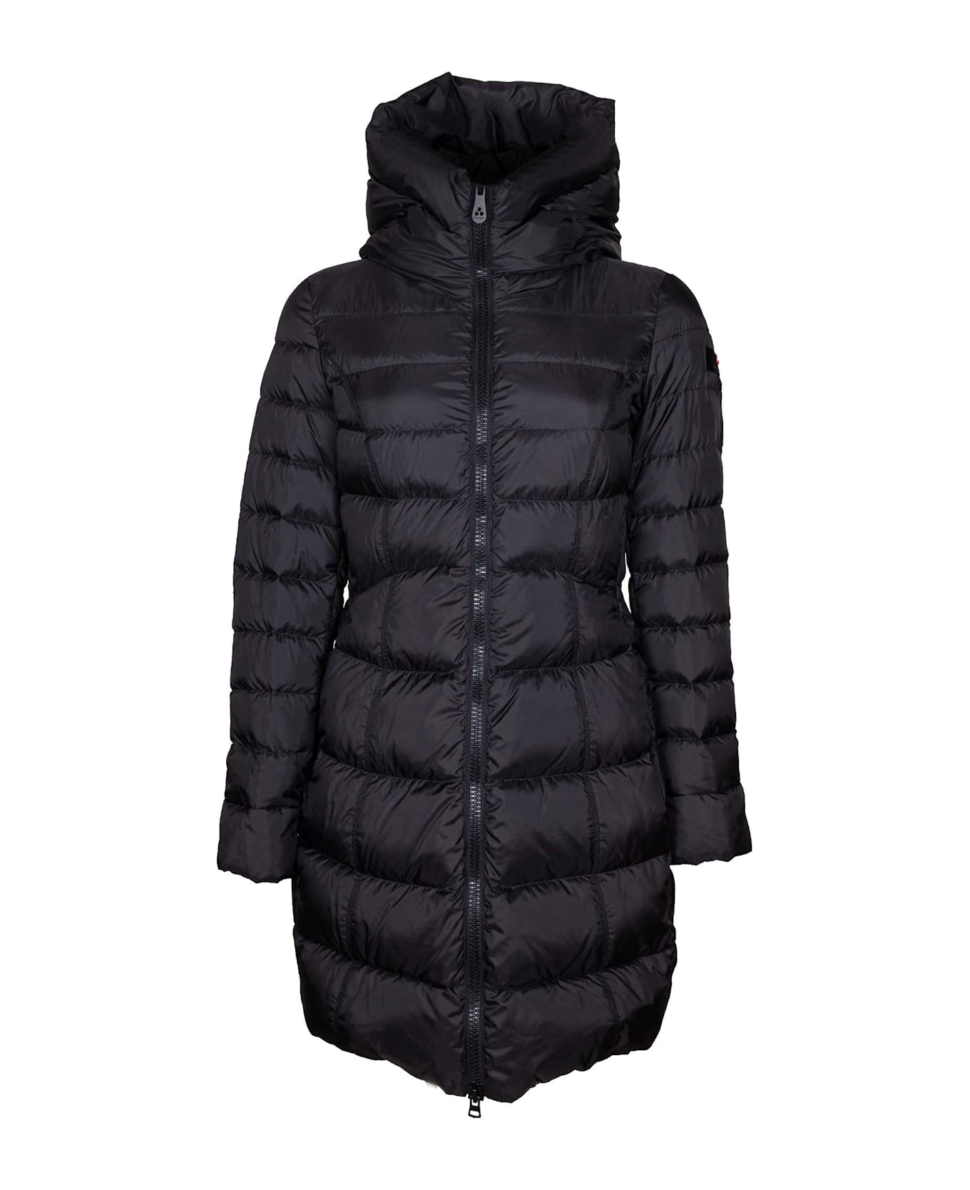 Peuterey Levaria Mqn Quilted Down Jacket In Recycled Polyester, Black - Black