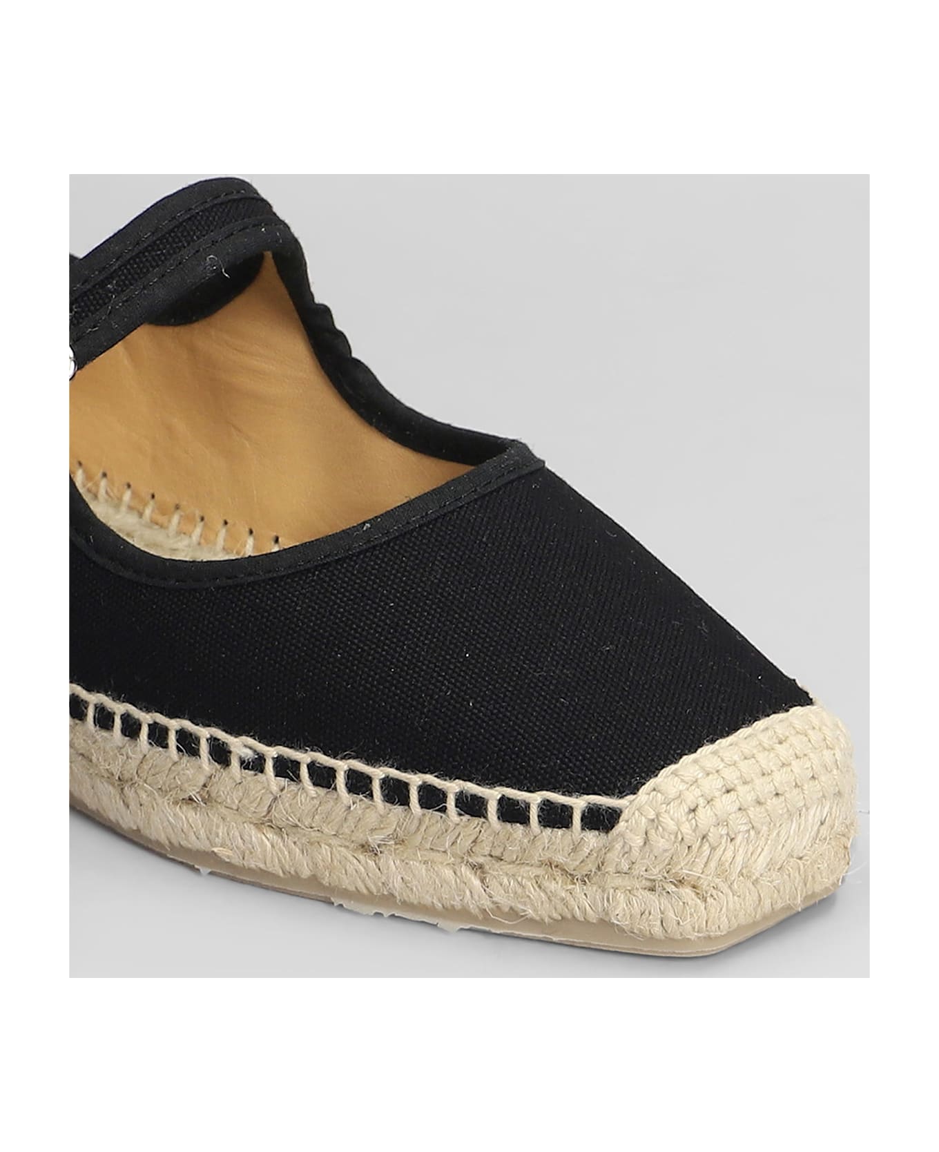 Castañer Padua-001 Espadrilles In Black Canvas - black