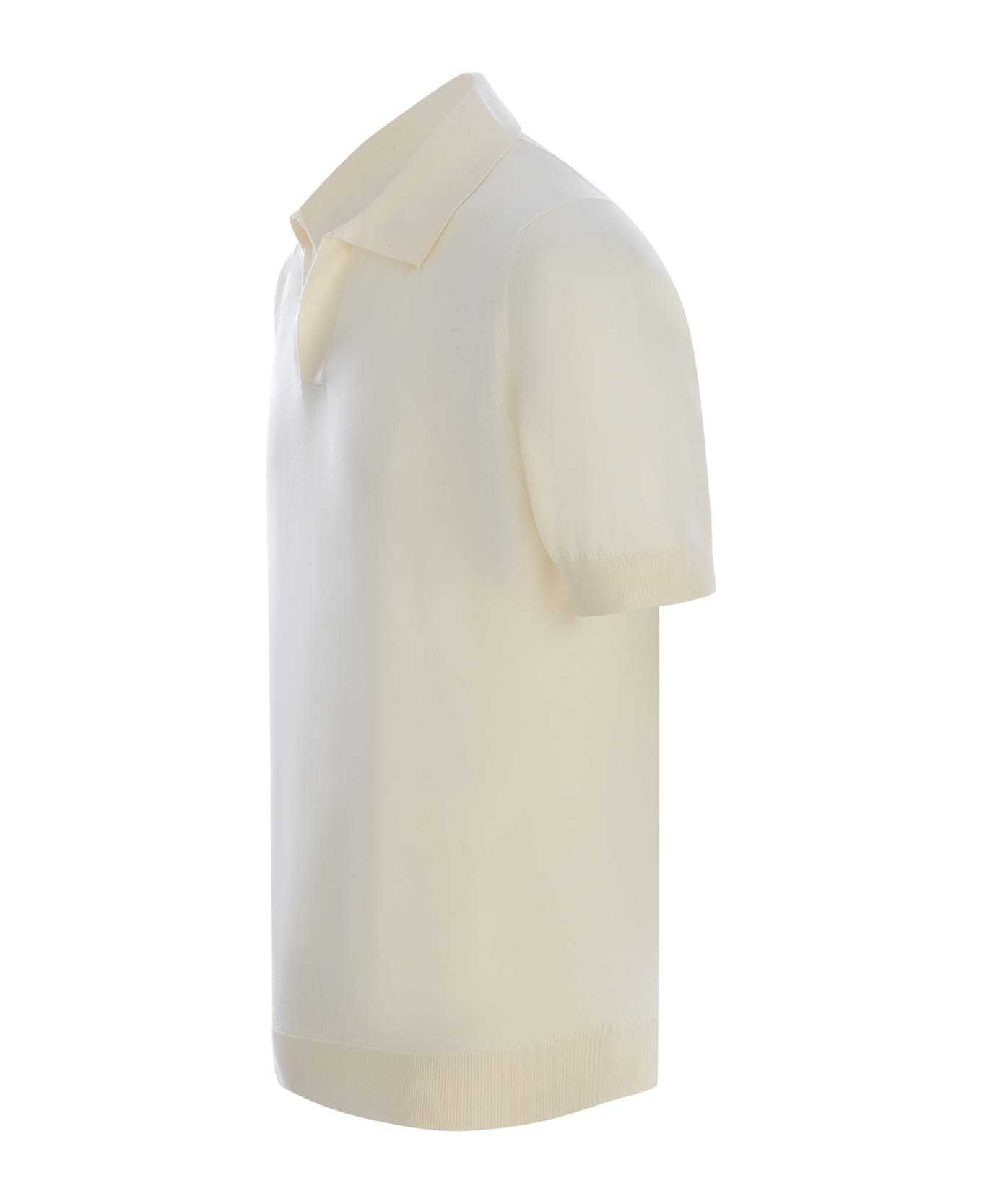 Filippo De Laurentiis Polo Shirt Filippo De Laurentis Made Of Cotton Thread - Crema