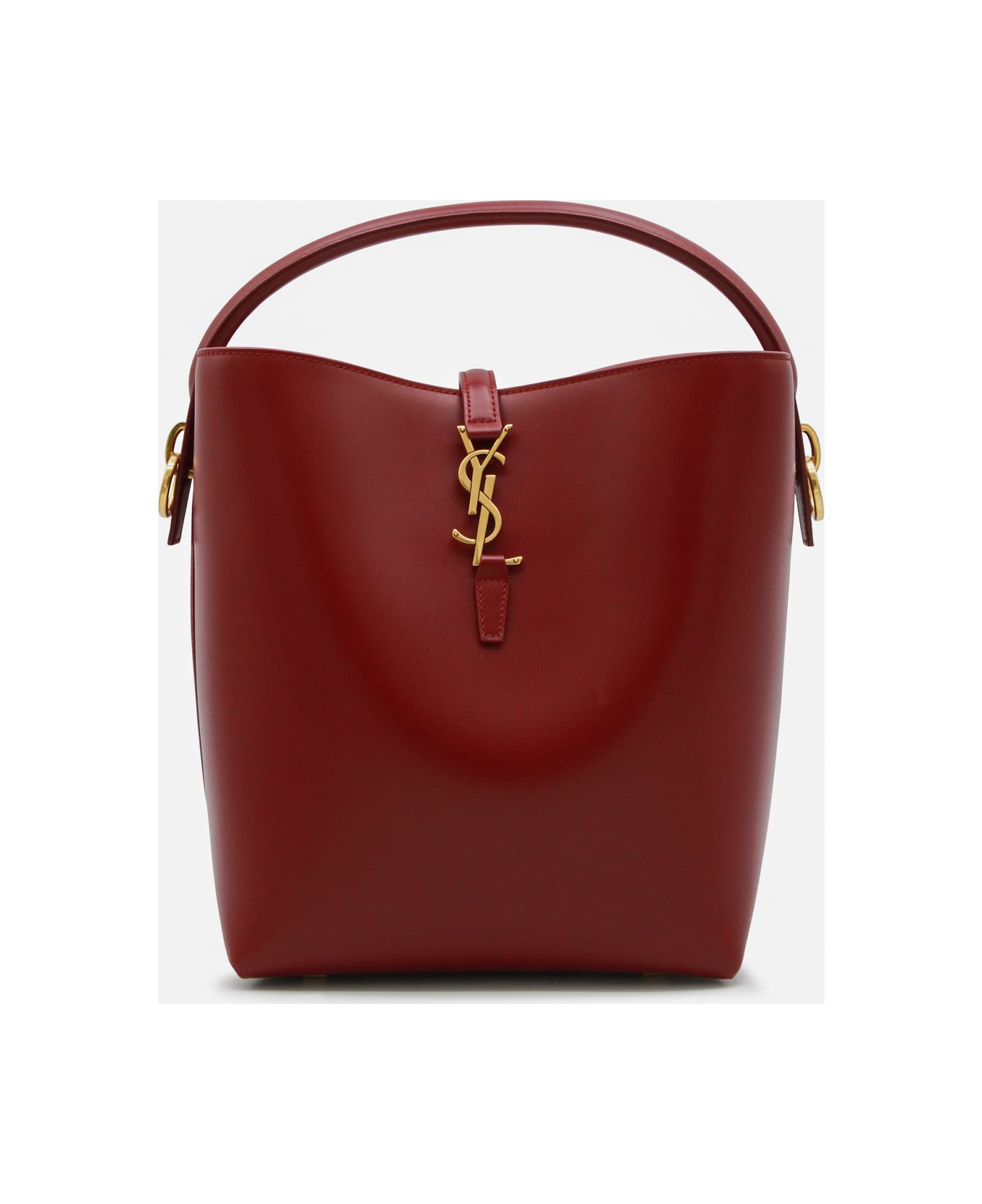 Saint Laurent Red Leather Le 37 Satchel - BORDEAUX