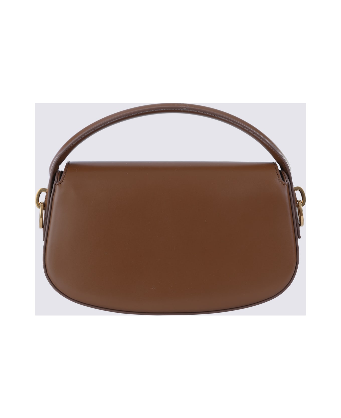 Saint Laurent Brown Leather Voltaire Shoulder Bag - FOX