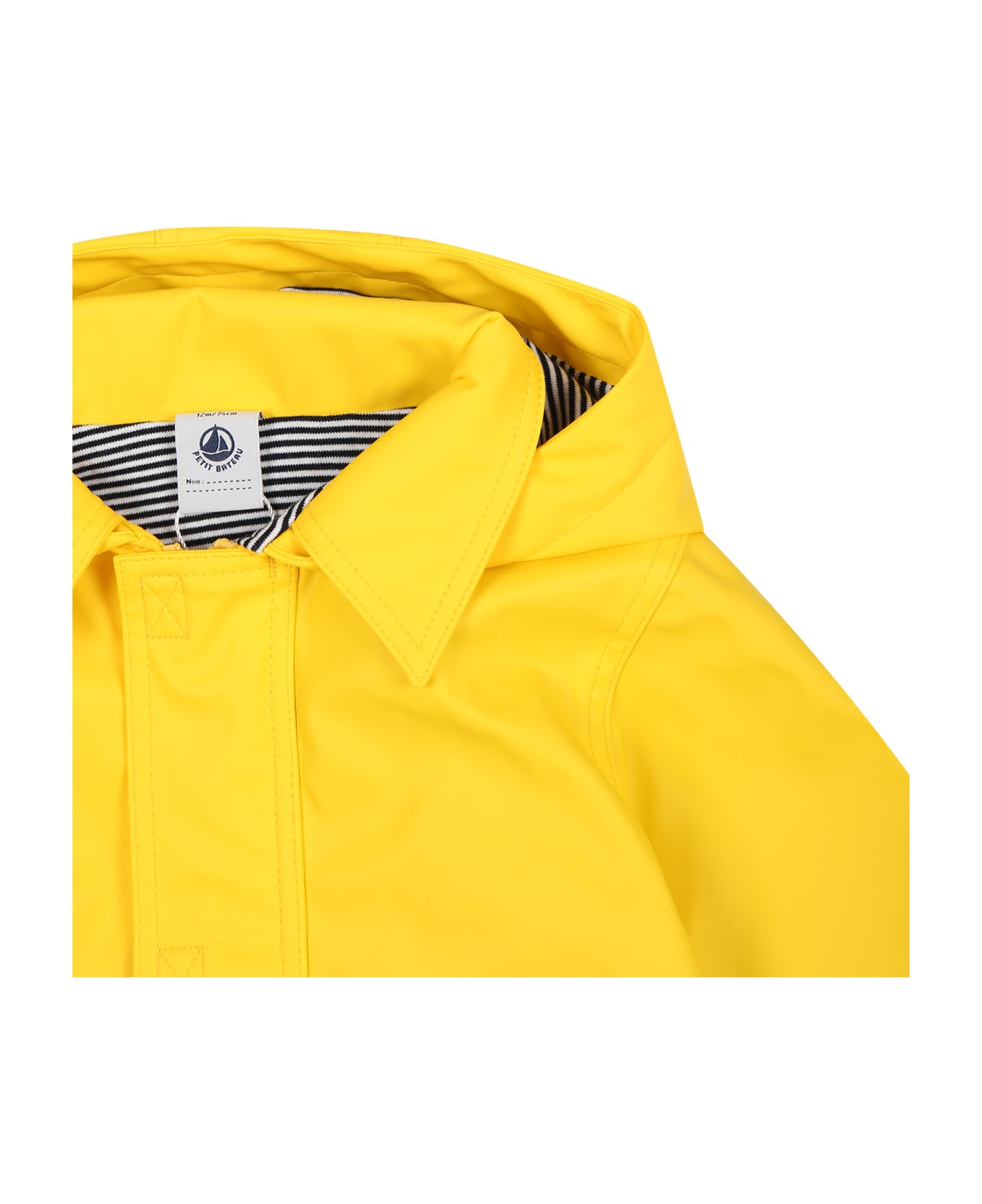Petit Bateau Yellow Raincoat For Baby Boy - Yellow コート＆ジャケット