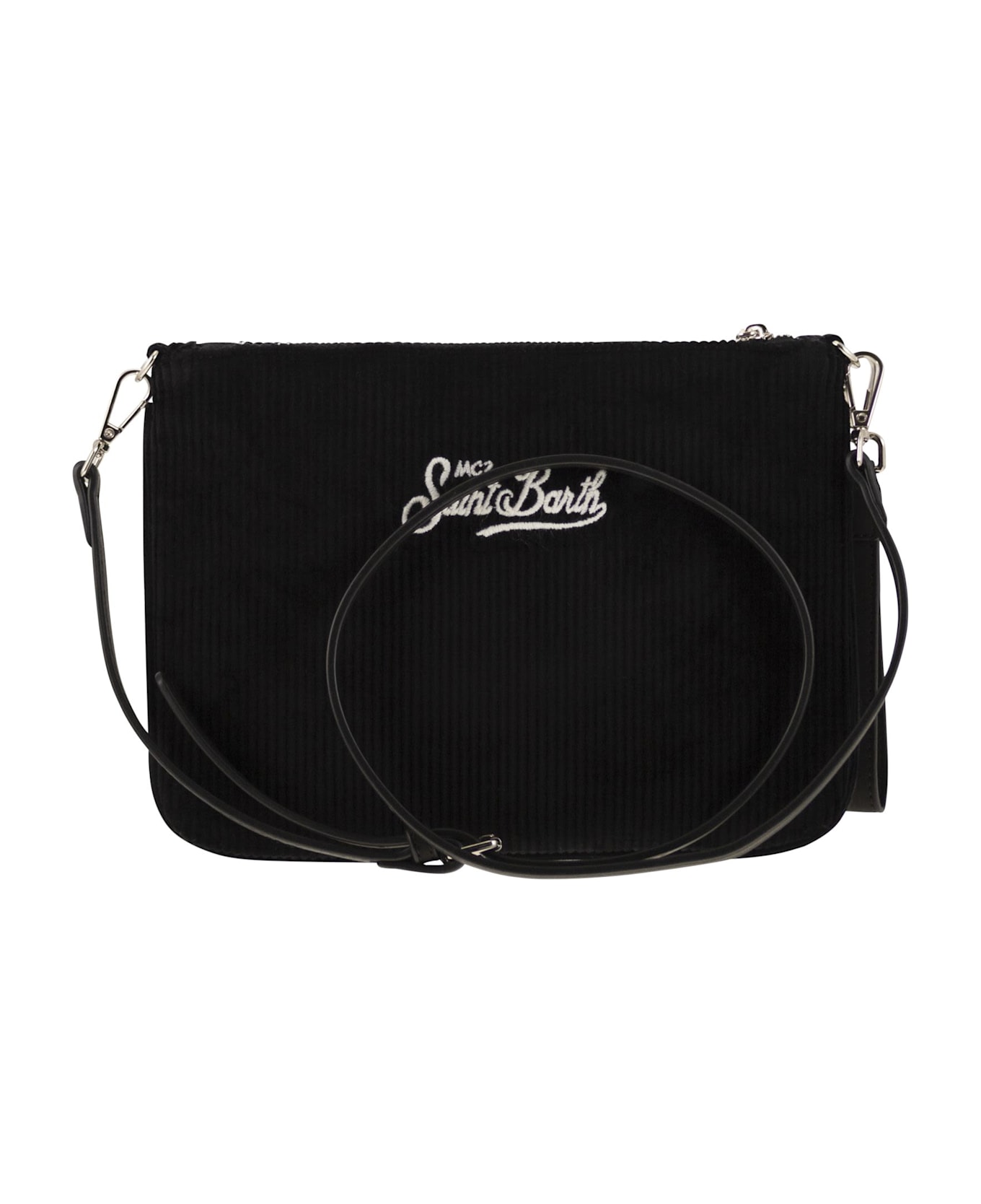 MC2 Saint Barth Pochette Bag With Shoulder Strap - Black