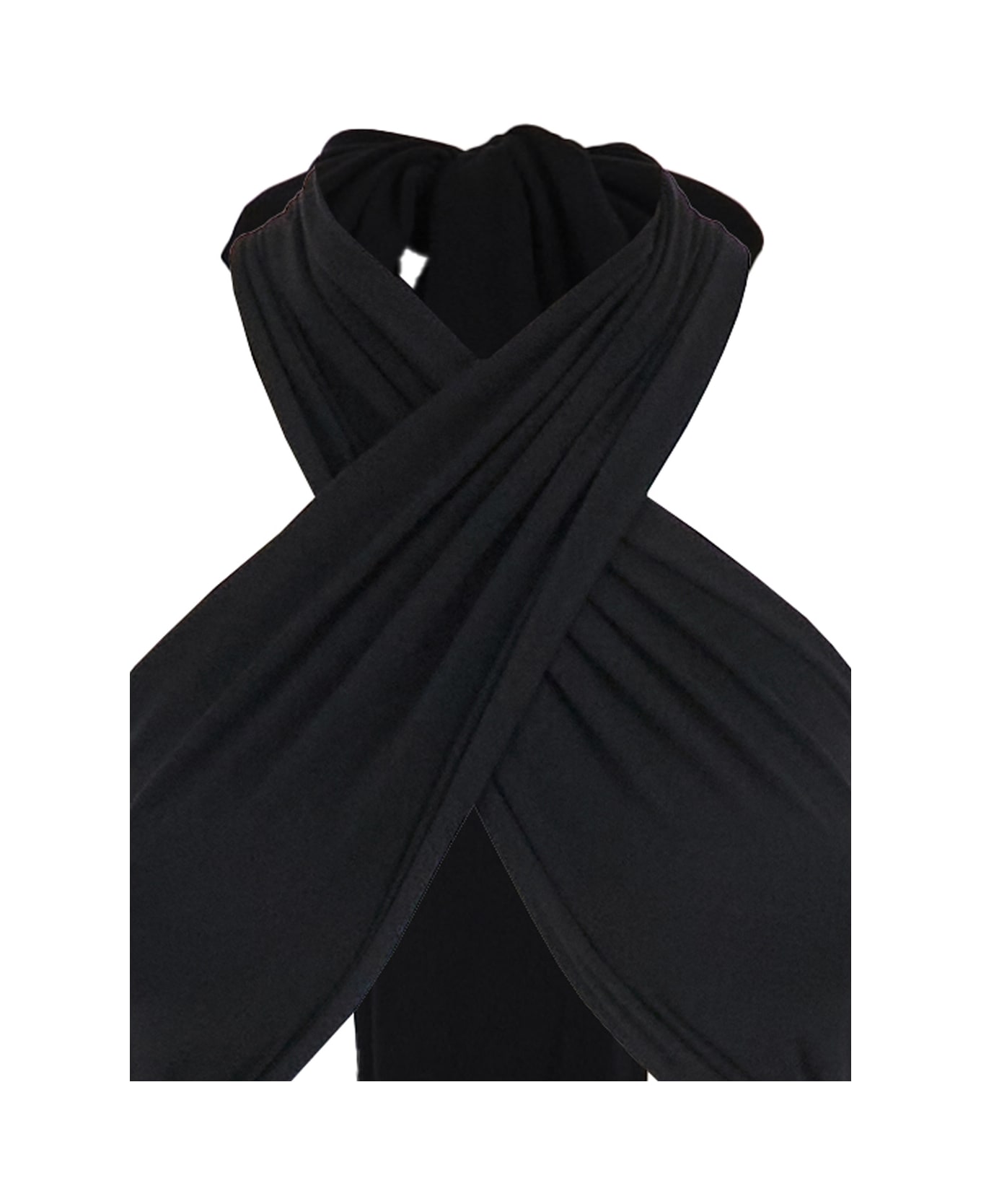 Norma Kamali Black Long Dress With Convertible Design And Cut-out Detail On The Back In Tech Fabric Woman - Black
