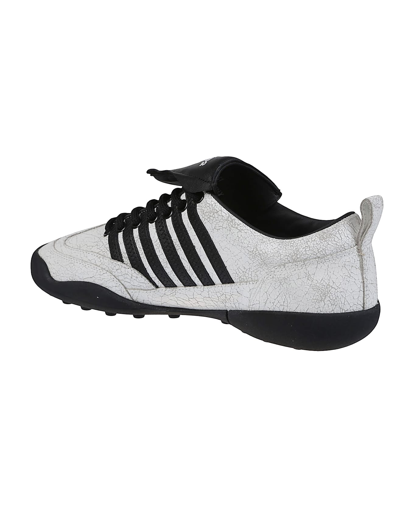 Dsquared2 Soccer Lace-up Low Top Sneakers - Bianco/nero