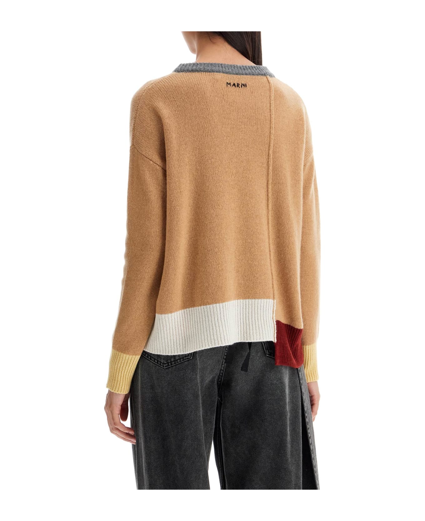 Marni Cashmere Boxy Pullover - Beige