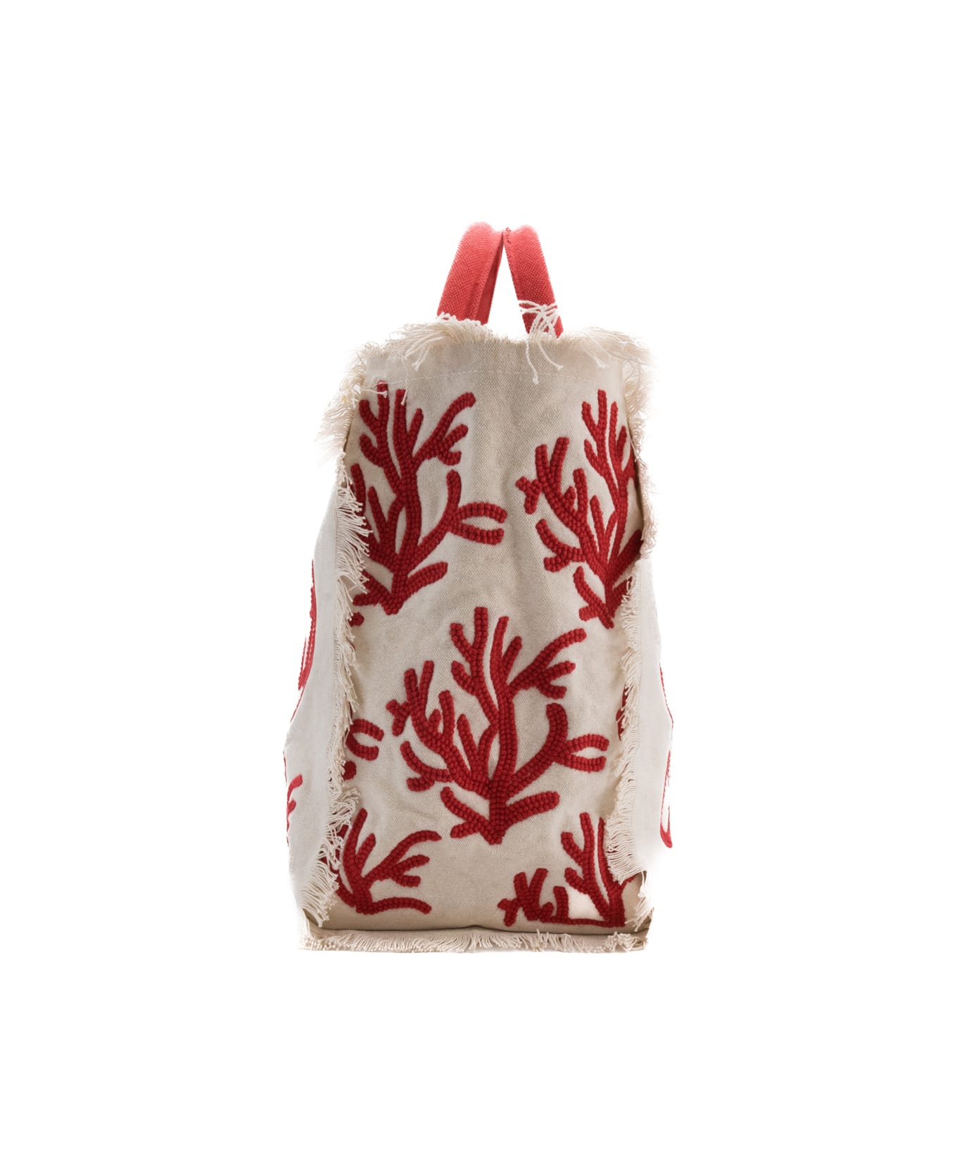 MC2 Saint Barth Vanity Rug Coral Bag - Bianco/rosso