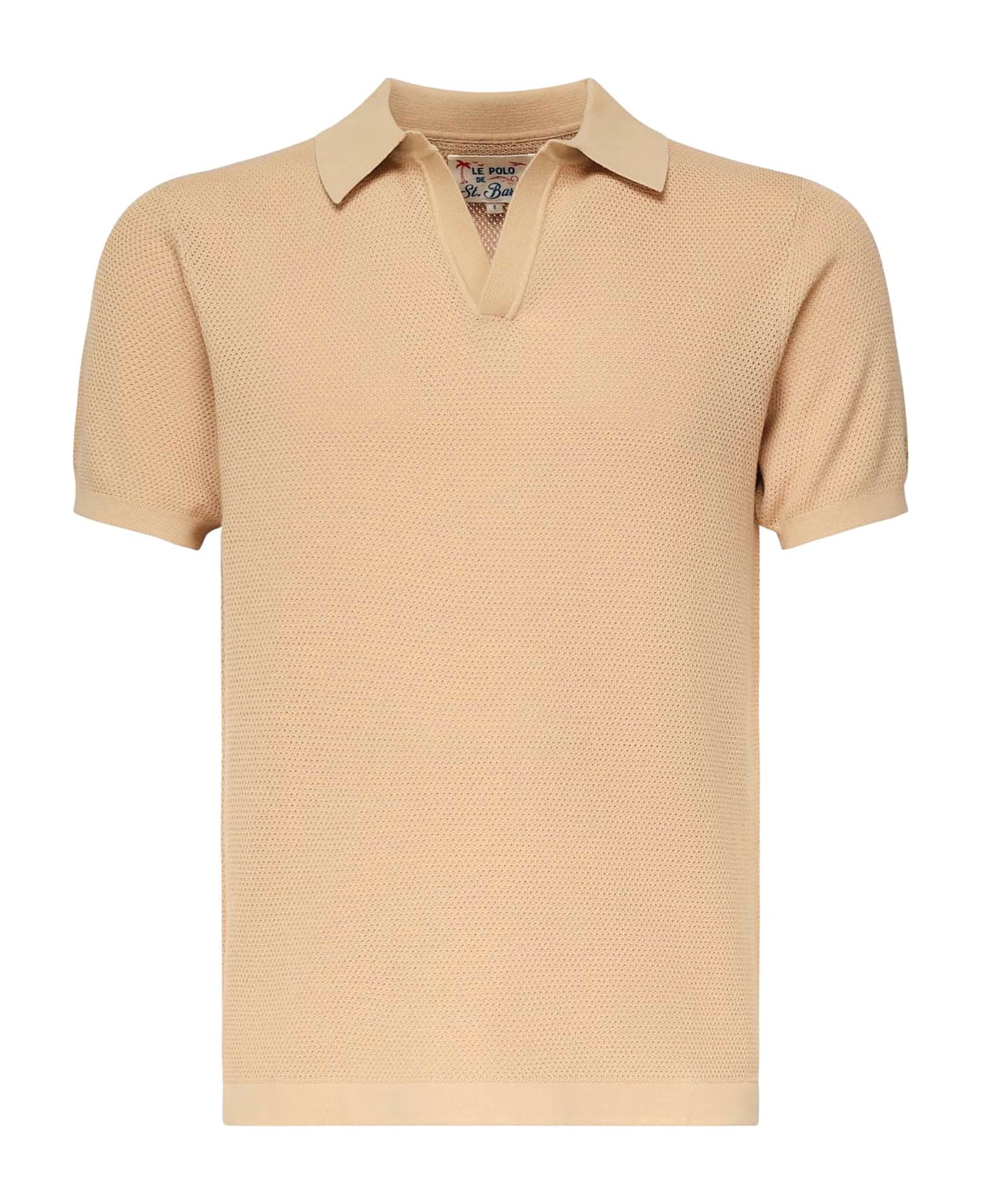 MC2 Saint Barth Sloan Polo With Logo - Beige