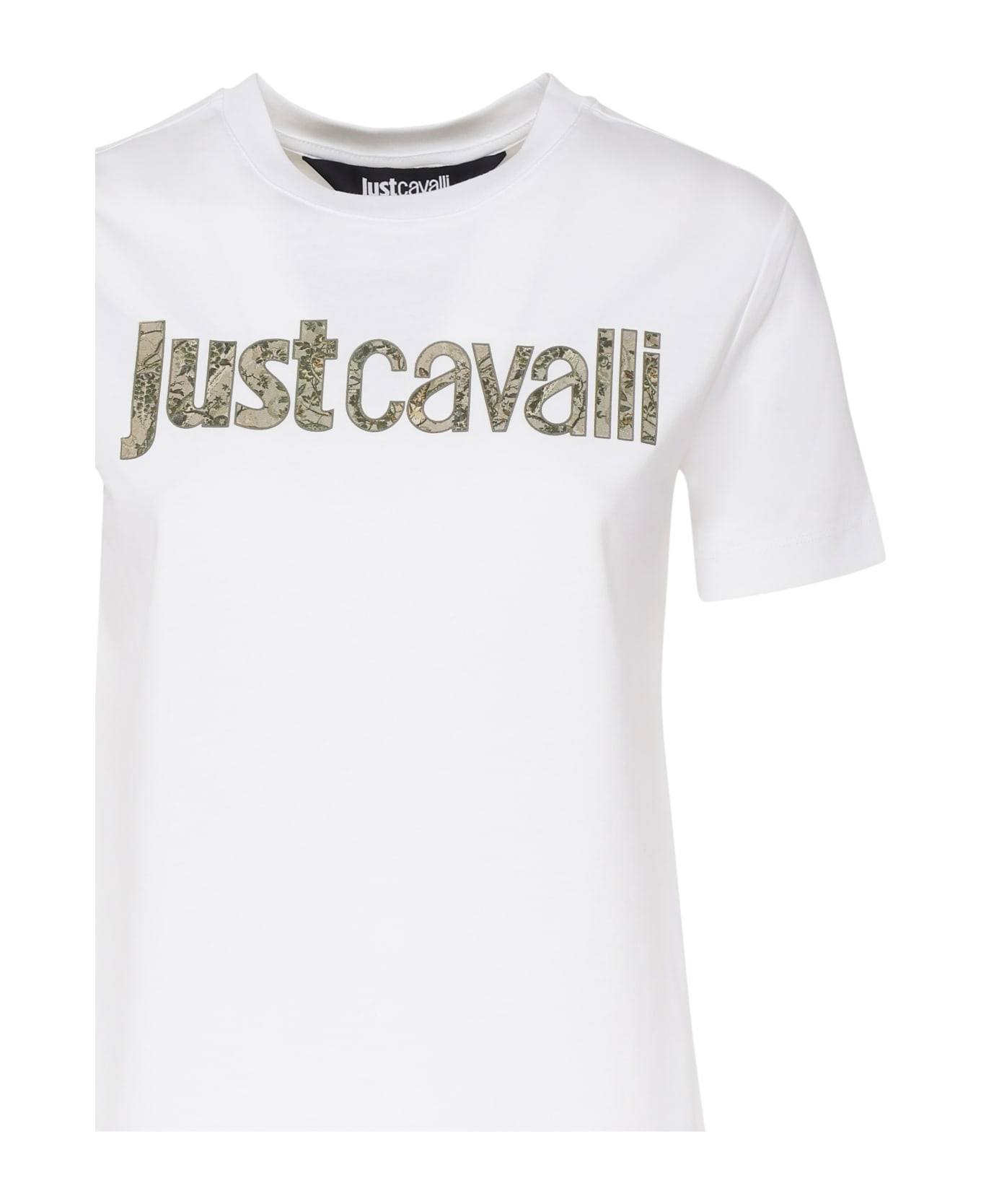 Just Cavalli T-shirt In Cotton - White