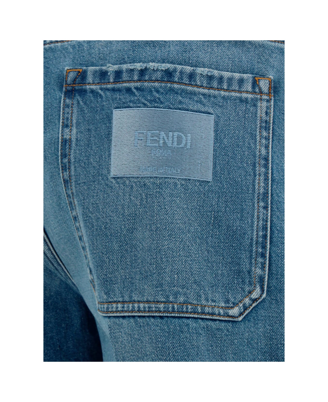 Fendi Denim Bermuda Shorts - Dark Blu