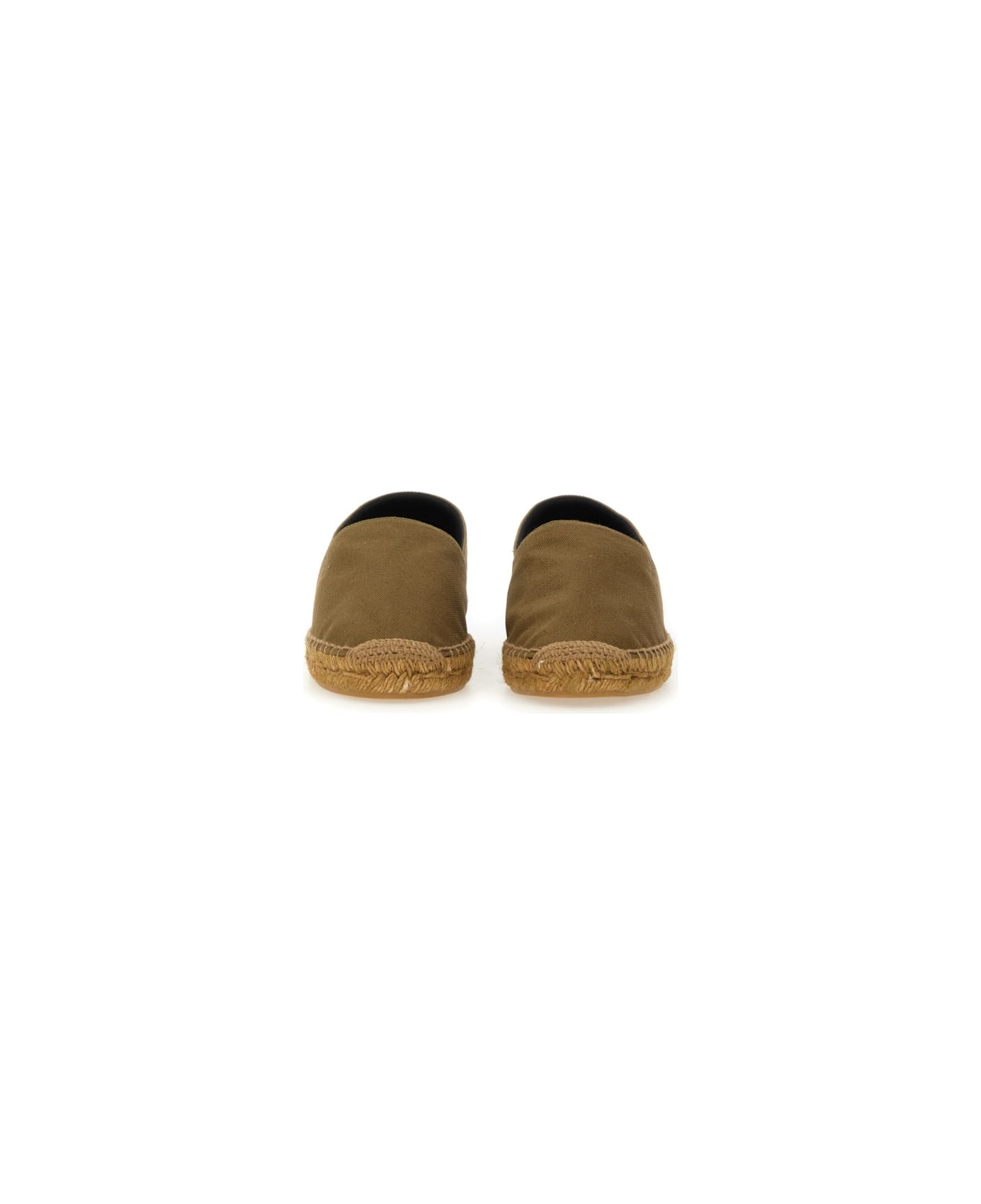 Saint Laurent Espadrille In Gabardine - GREEN