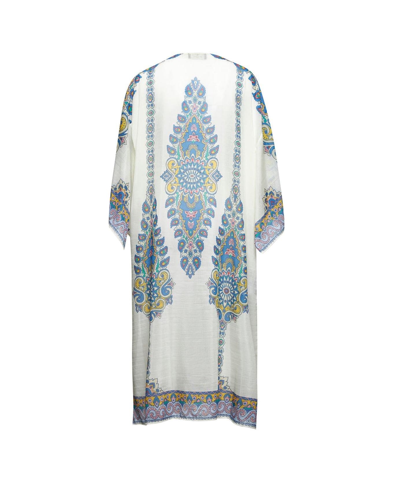 Etro Paisley Printed Midi Dress - MULTICOLOUR