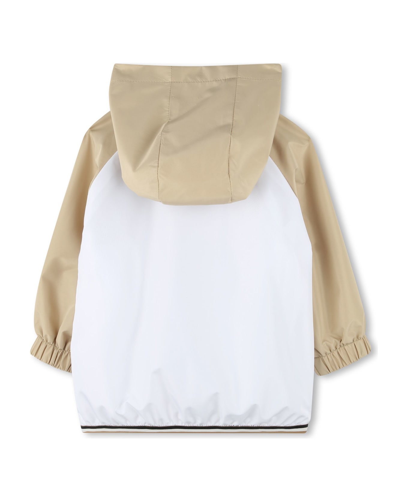 Hugo Boss Giacca A Vento Con Logo - Beige