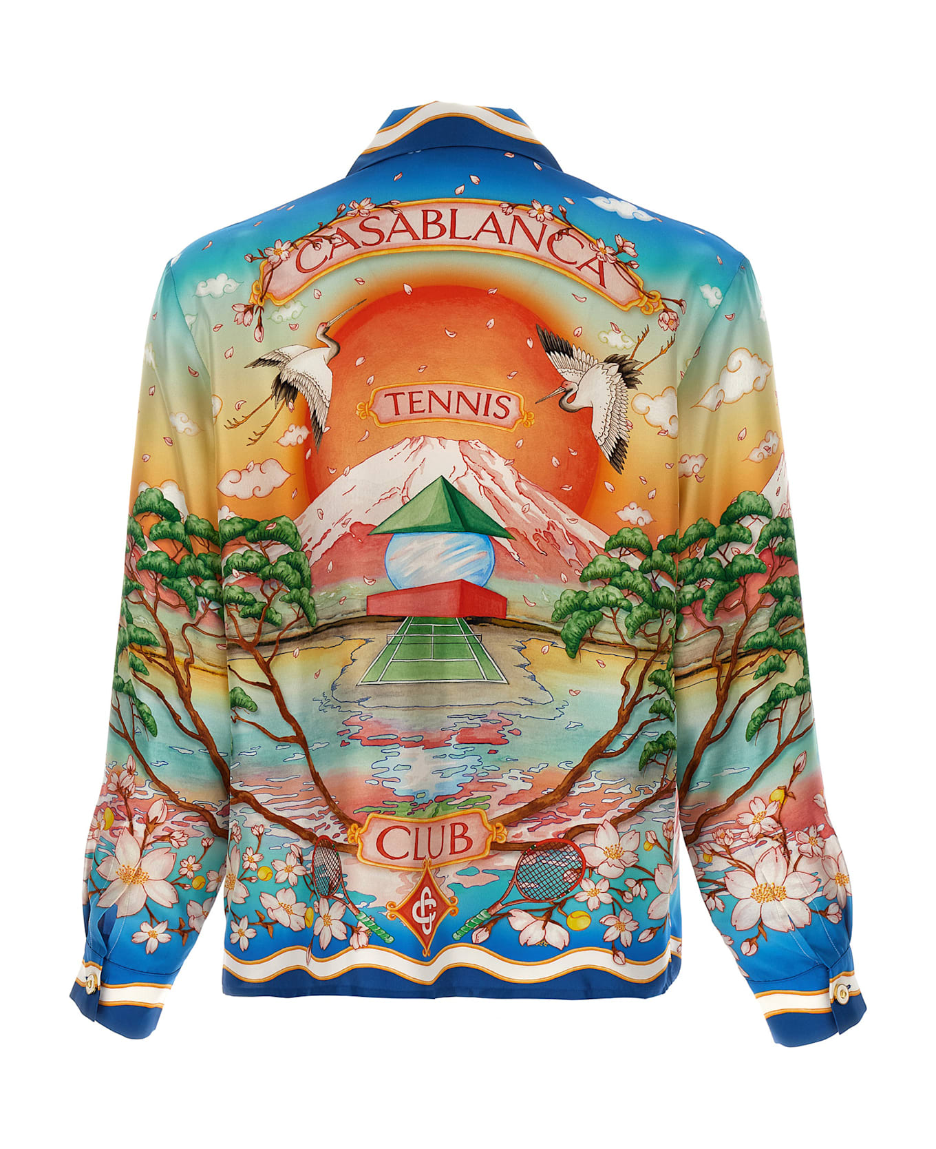 Casablanca 
cuban Collar Tennis Club
 Shirt - Multicolor