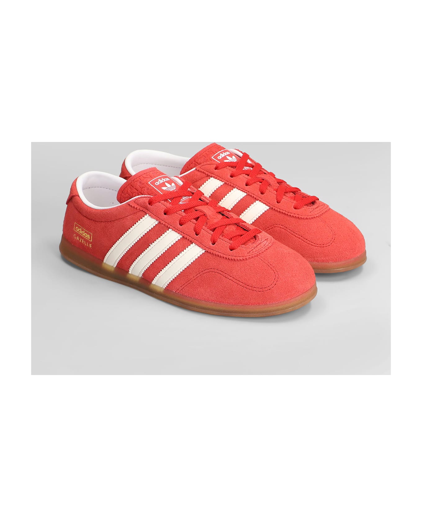 Adidas Originals Gazelle Lo Pro Sneakers In Red Suede - RED