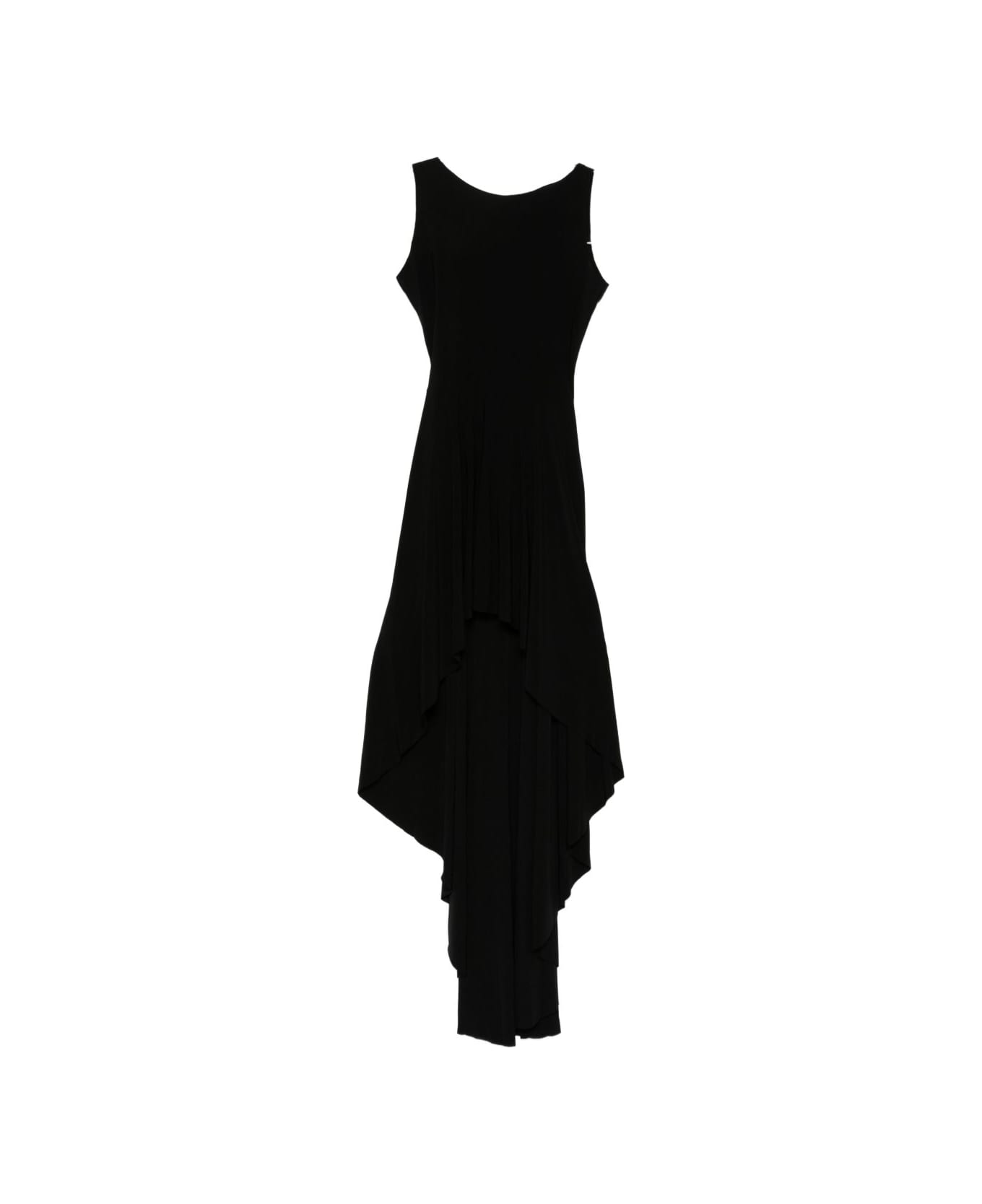 Norma Kamali Sleeveless Black Dress - Black