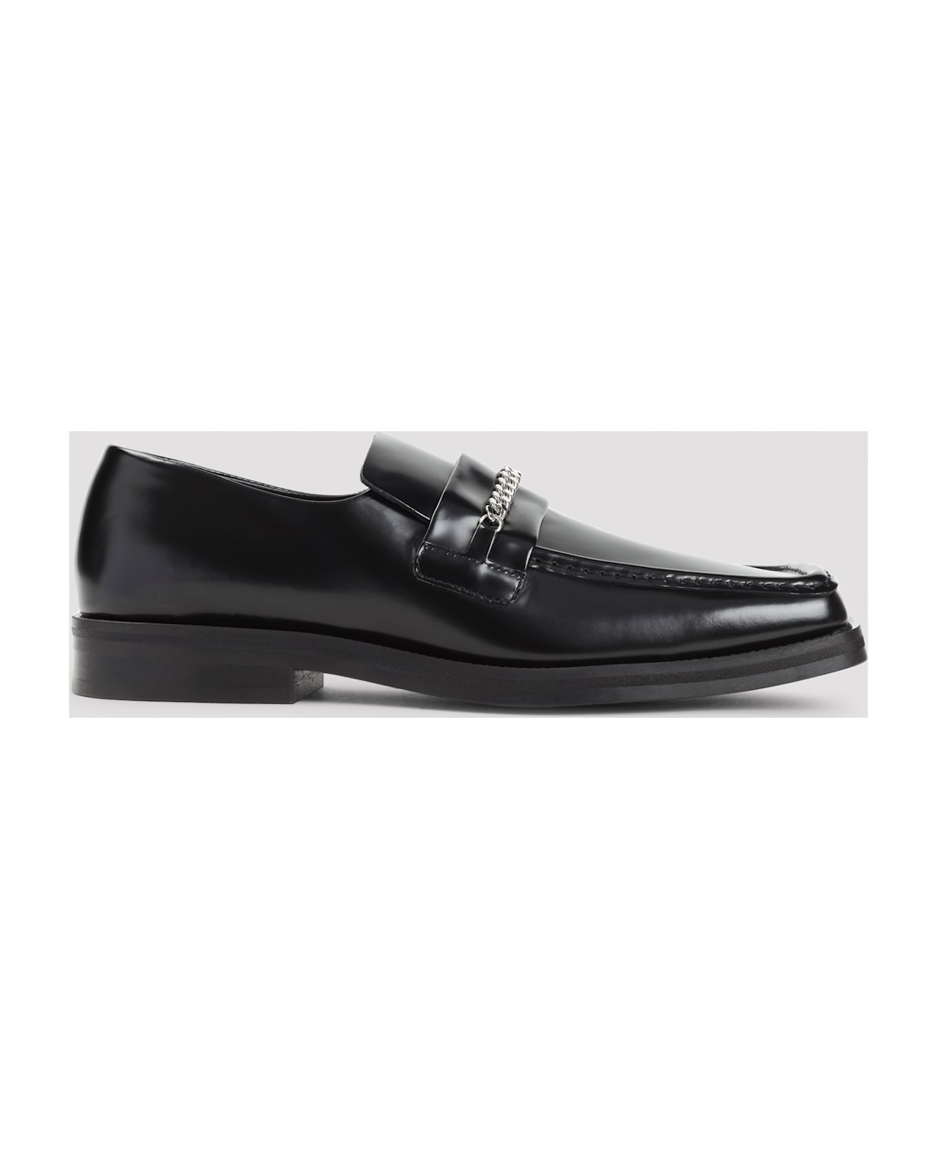Martine Rose Square Toe Loafers - BLACK