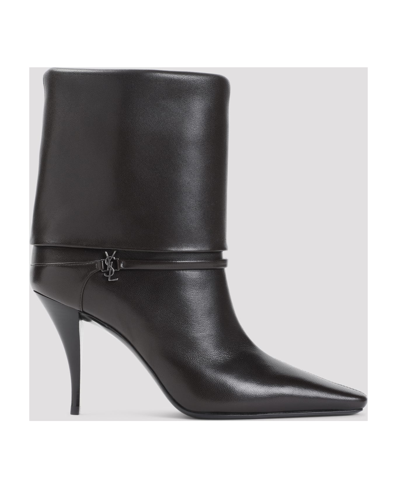 Saint Laurent Vicky Ankle Boots - Harris Eagle Brown