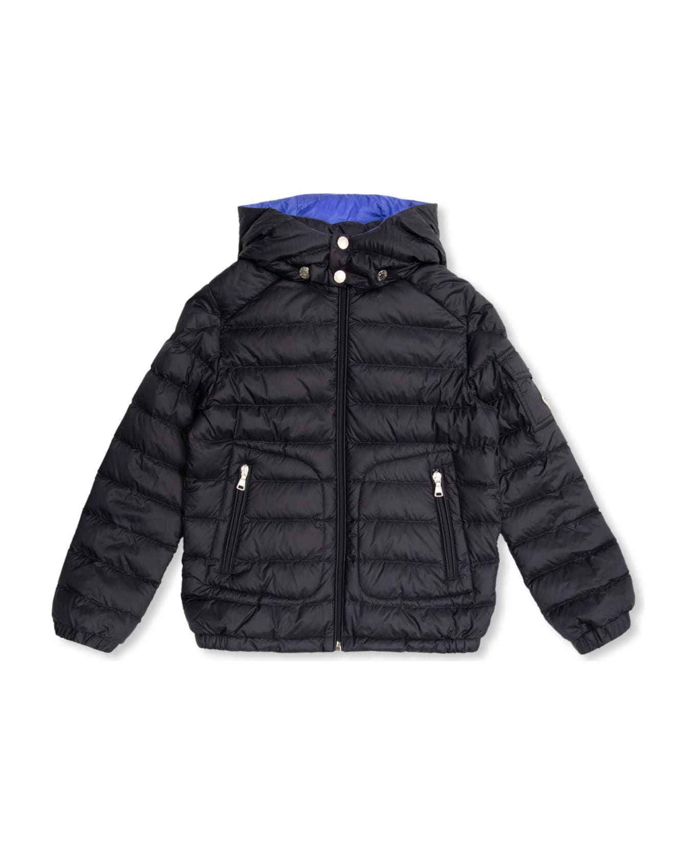 Moncler Enfant Jacket With Detachable Hood - Blu