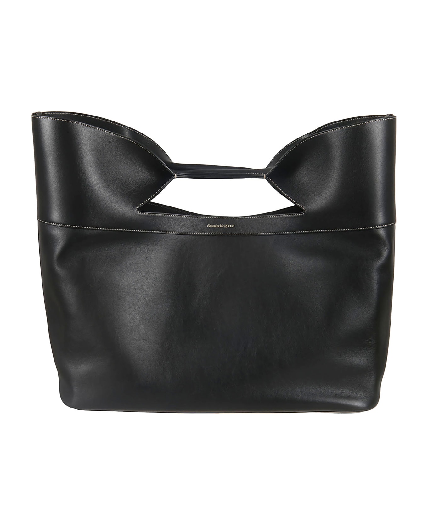 Alexander McQueen The Bow Large Hand Bag - Nero