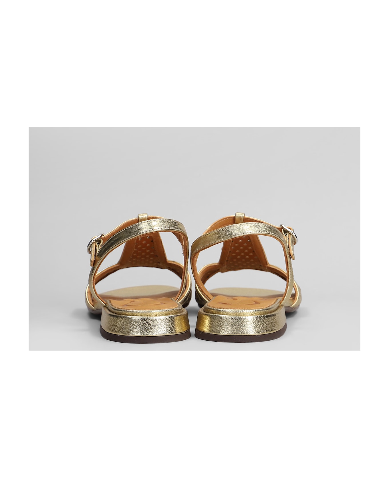 Chie Mihara Flats In Gold Leather - gold