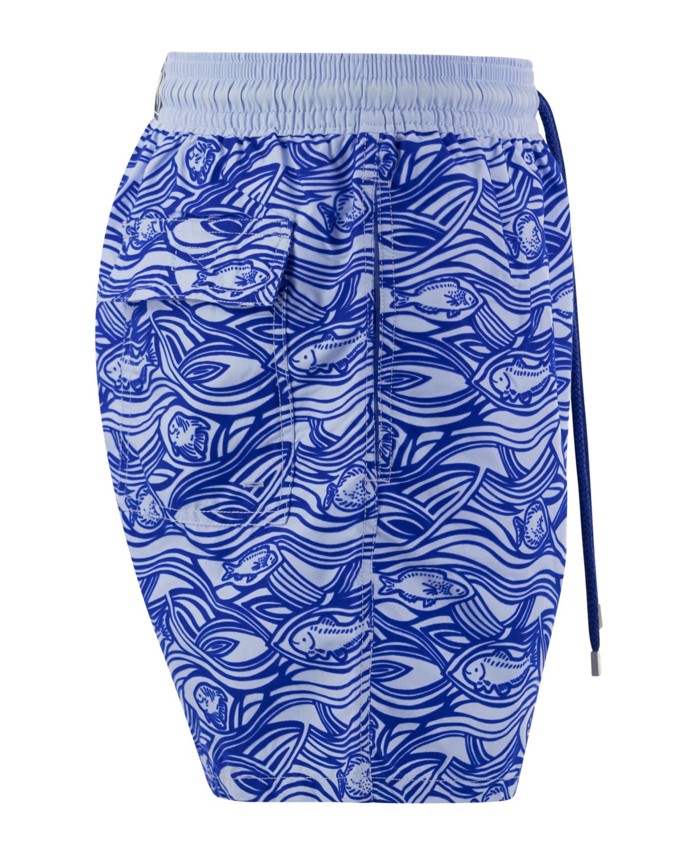 Vilebrequin Flocked Aquarium Swimming Shorts - Blue