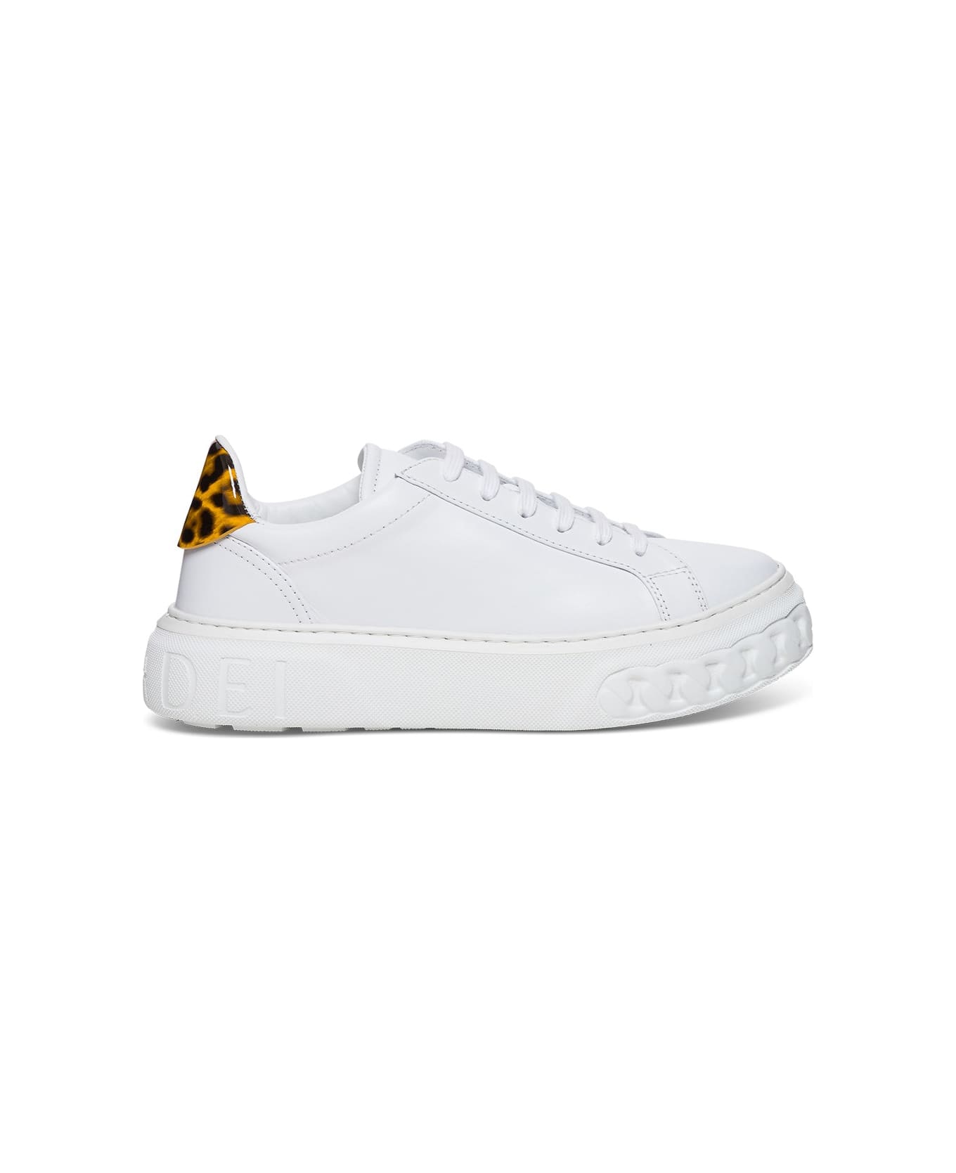 Casadei Sneakers With Animalier Detail - White