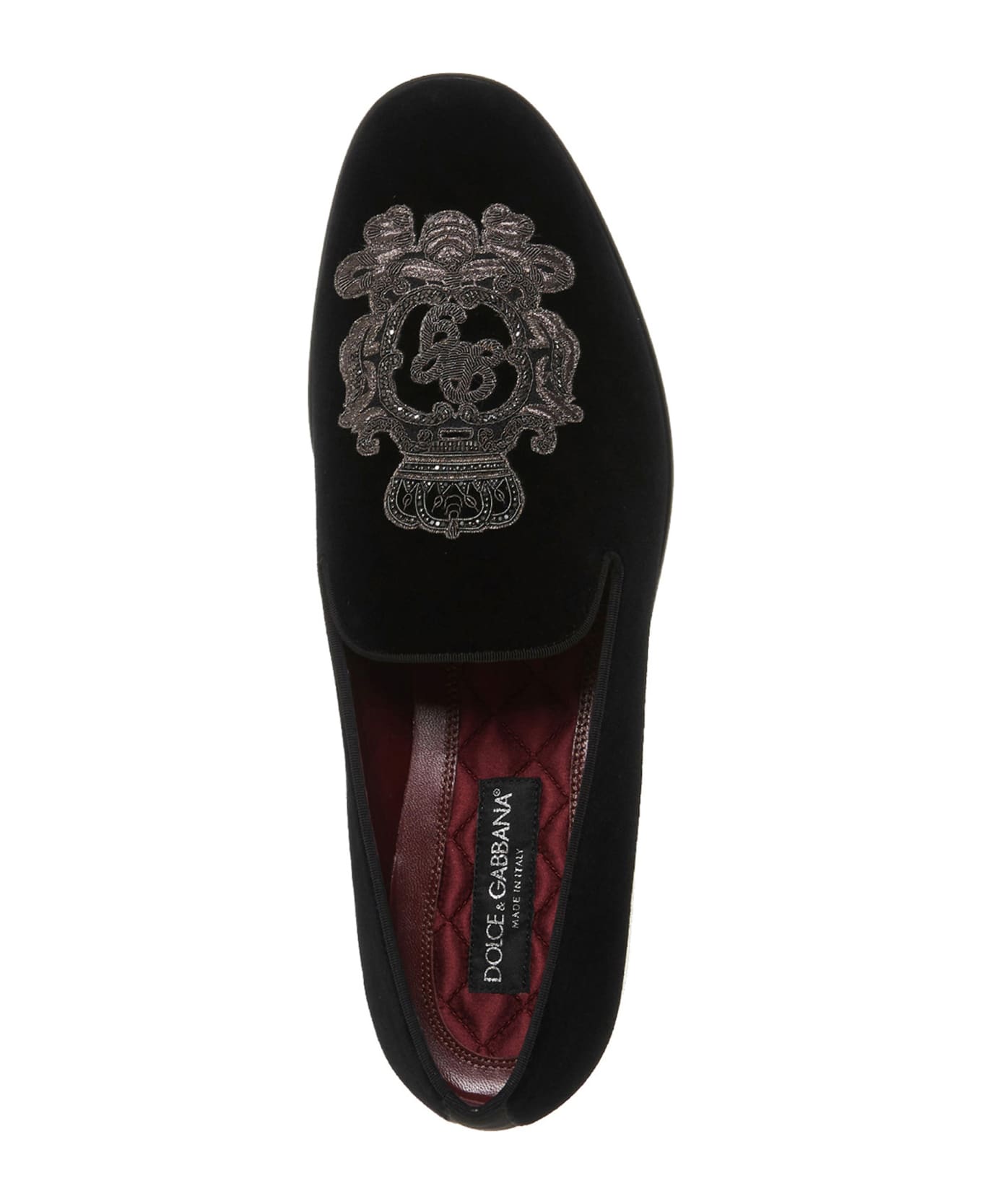 Dolce & Gabbana 'leonardo  Velvet Loafers - Black  