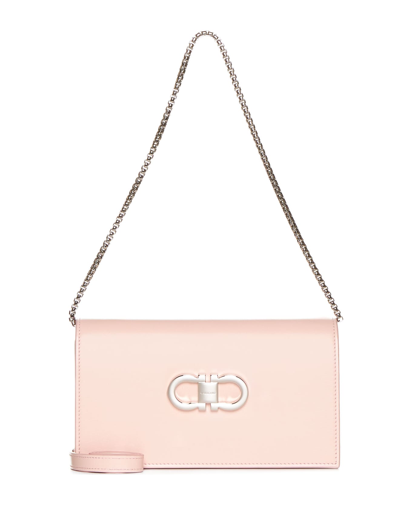 Ferragamo Shoulder Bag - Nylund pink || optic-white