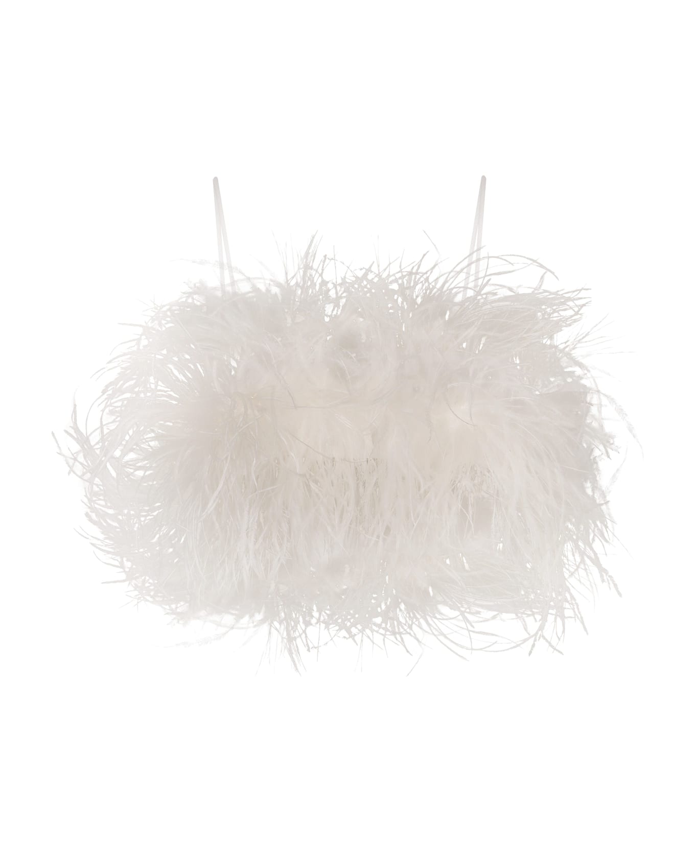 Philosophy di Lorenzo Serafini Feather Detail Top - White