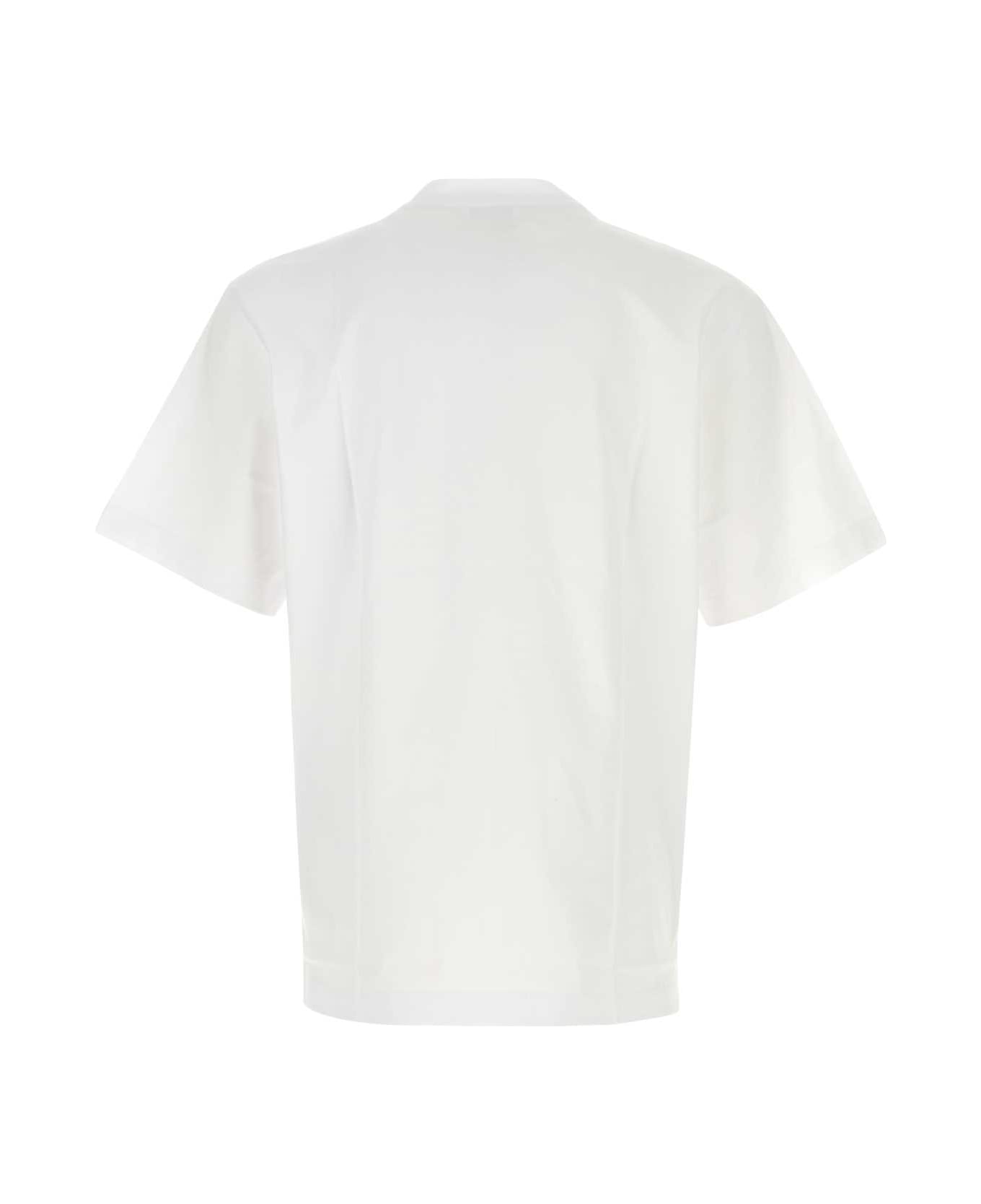 Ferragamo White Cotton T-shirt - BIANCO