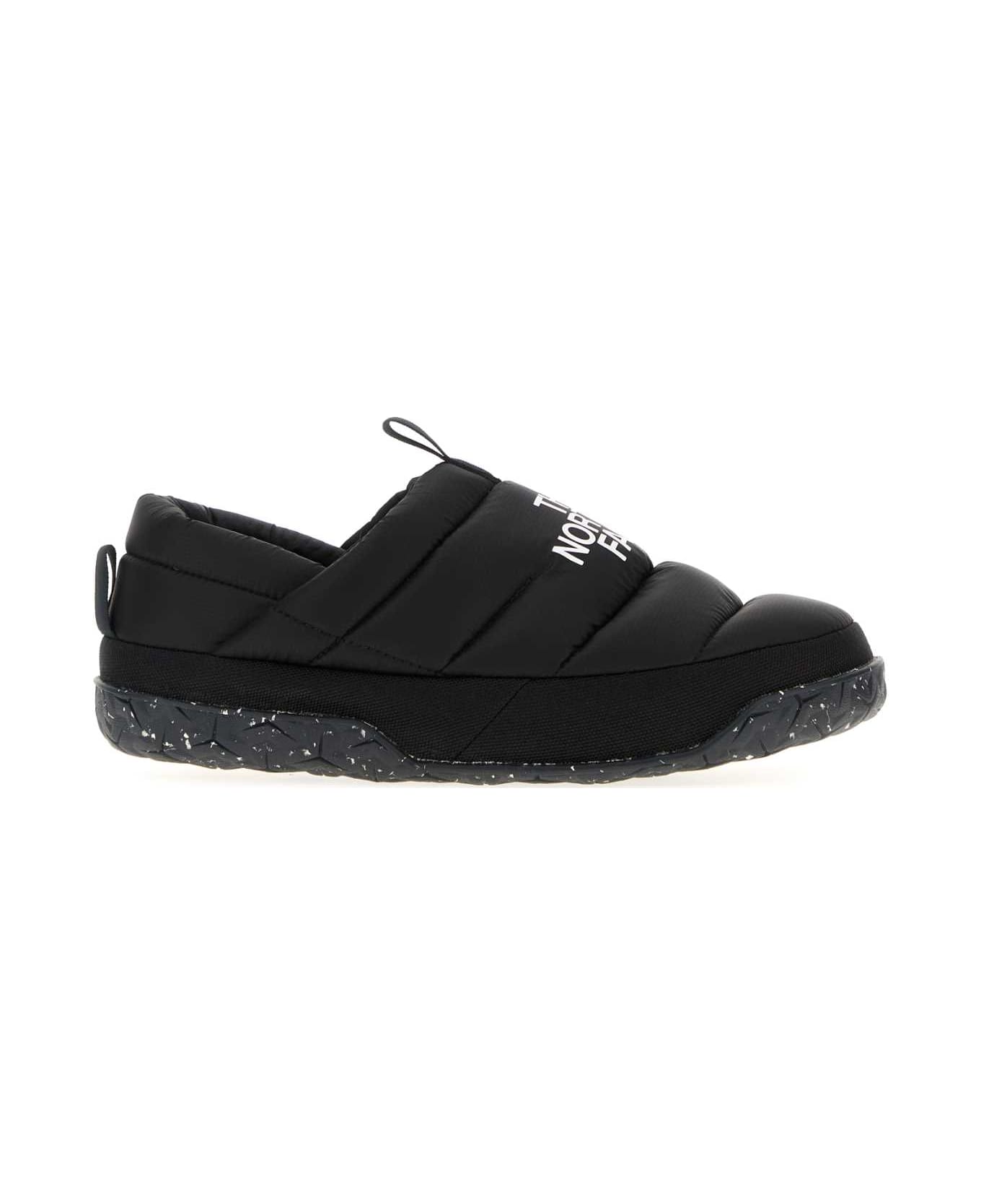 The North Face Black Ripstop Nuptste Slippers - TNF BLACK/TNF WHITE