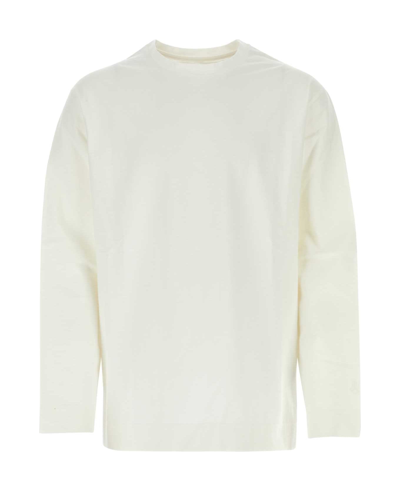 Jil Sander White Stretch Cotton Oversize T-shirt - 100 シャツ