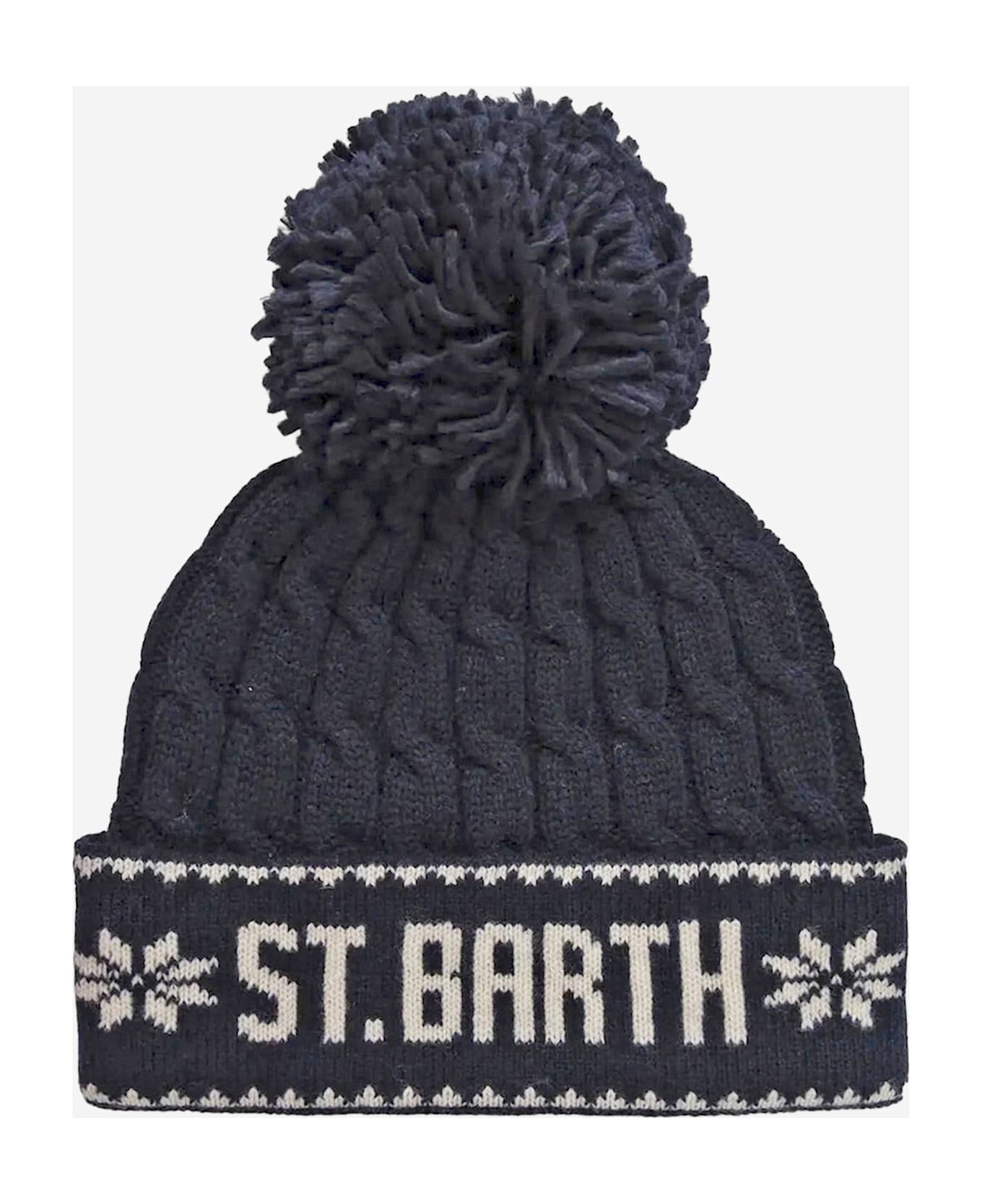 MC2 Saint Barth Wool Blend Hat - Blue