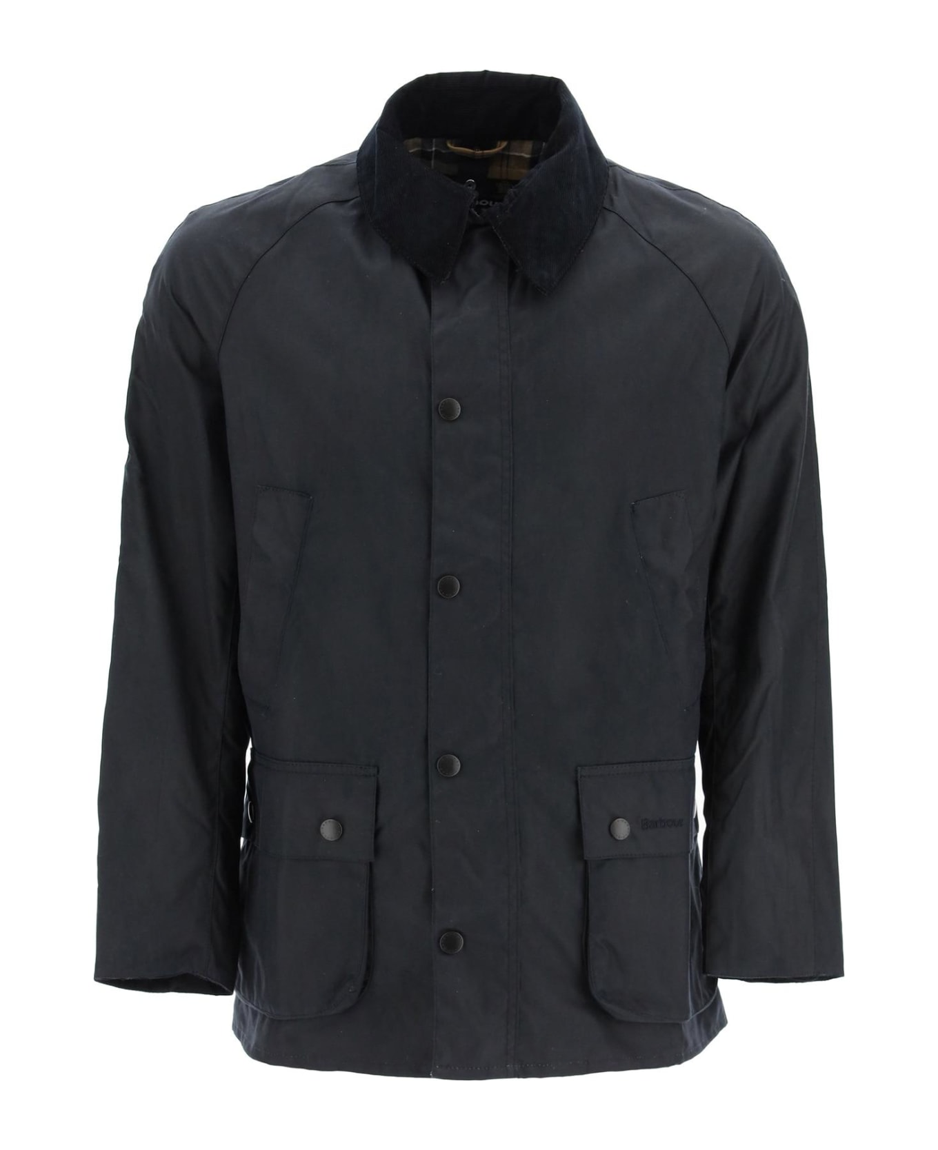 Barbour Ashby Waxed Jacket - Navy