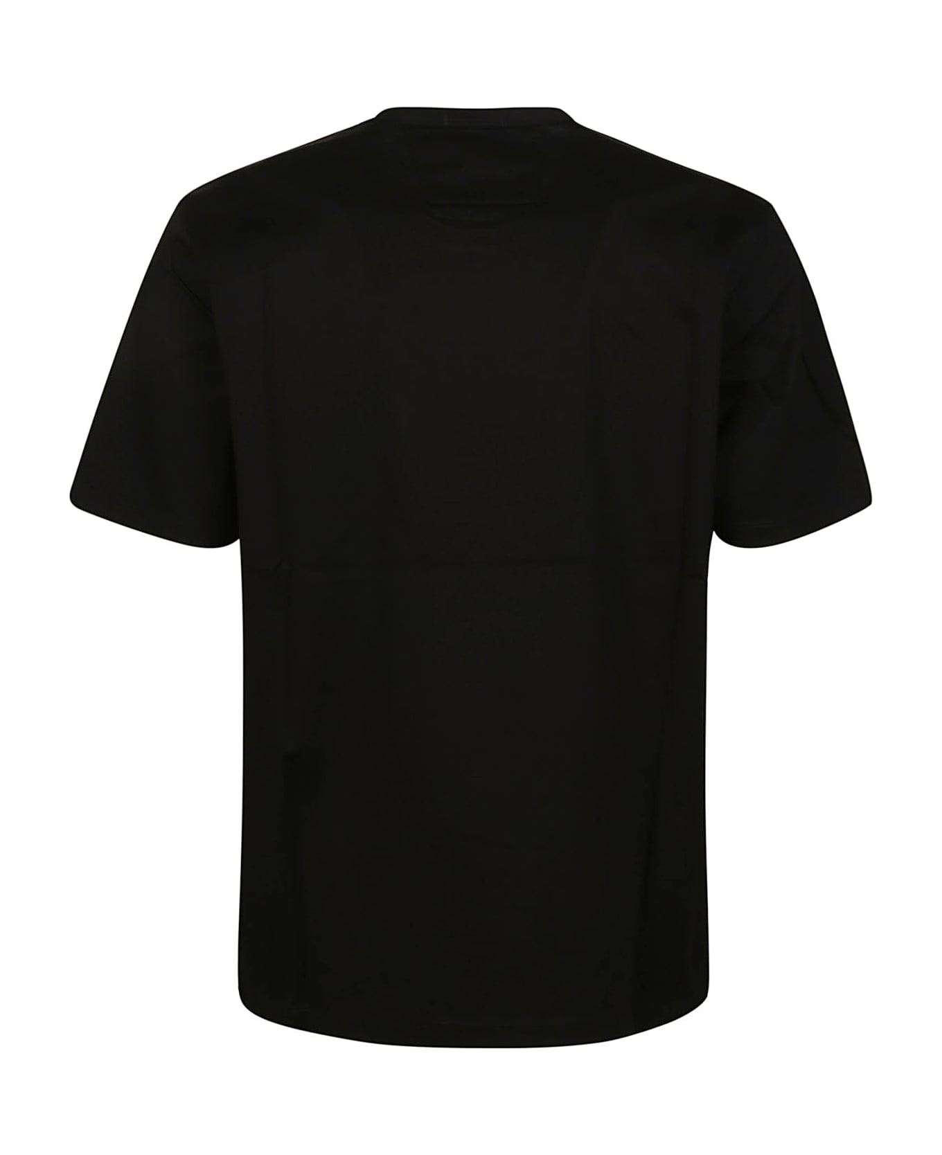 C.P. Company Metropolis Mercerized Jersey Logo Print T-shirt - Black