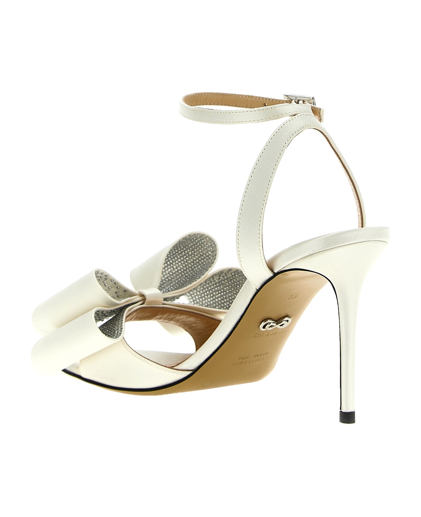 Mach & Mach 'le Cadeau' Sandals - White
