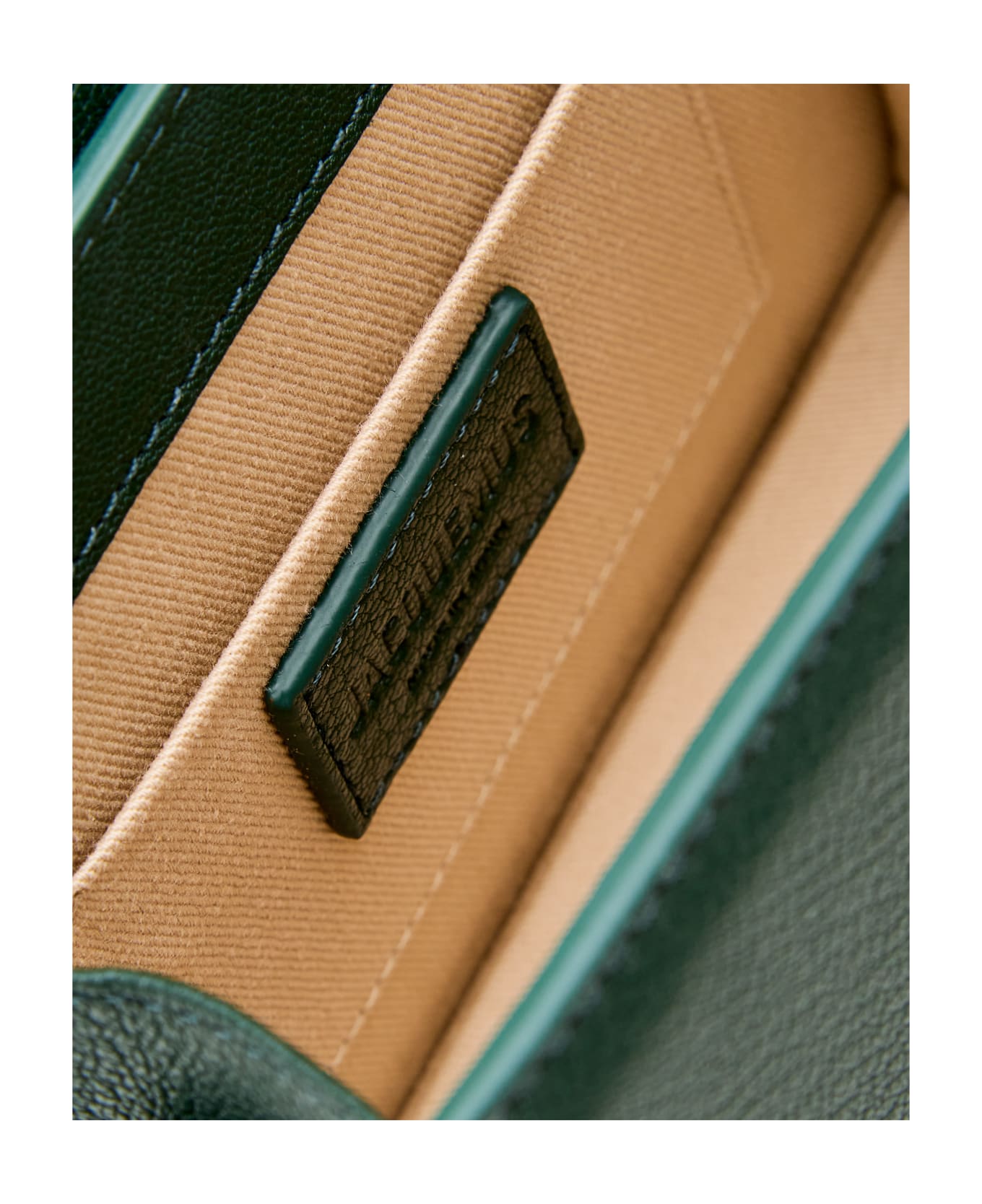 Jacquemus Le Chiquito Noeud Leather Shoulder Bag - Green