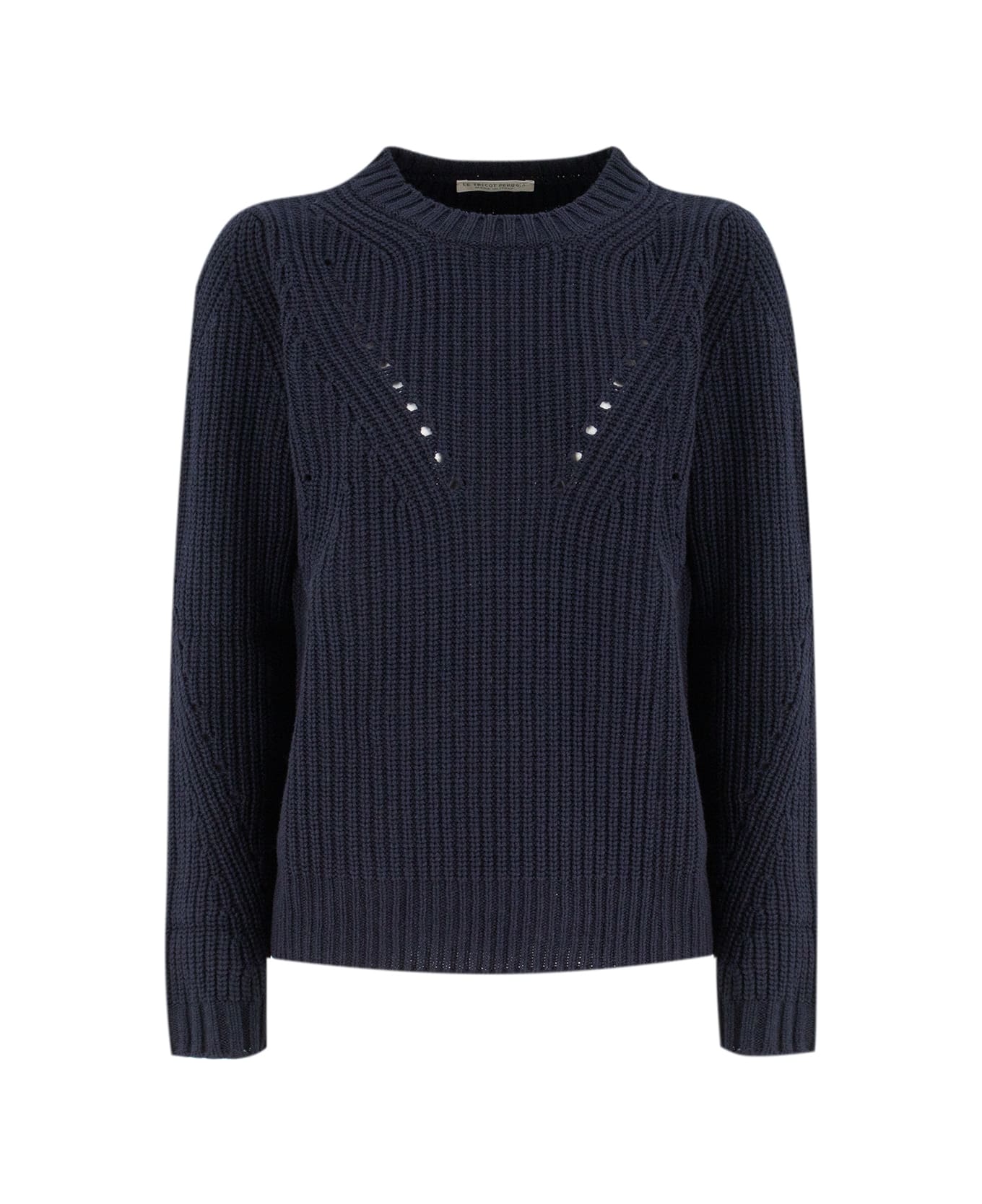 Le Tricot Perugia Jumper - DARK BLUE