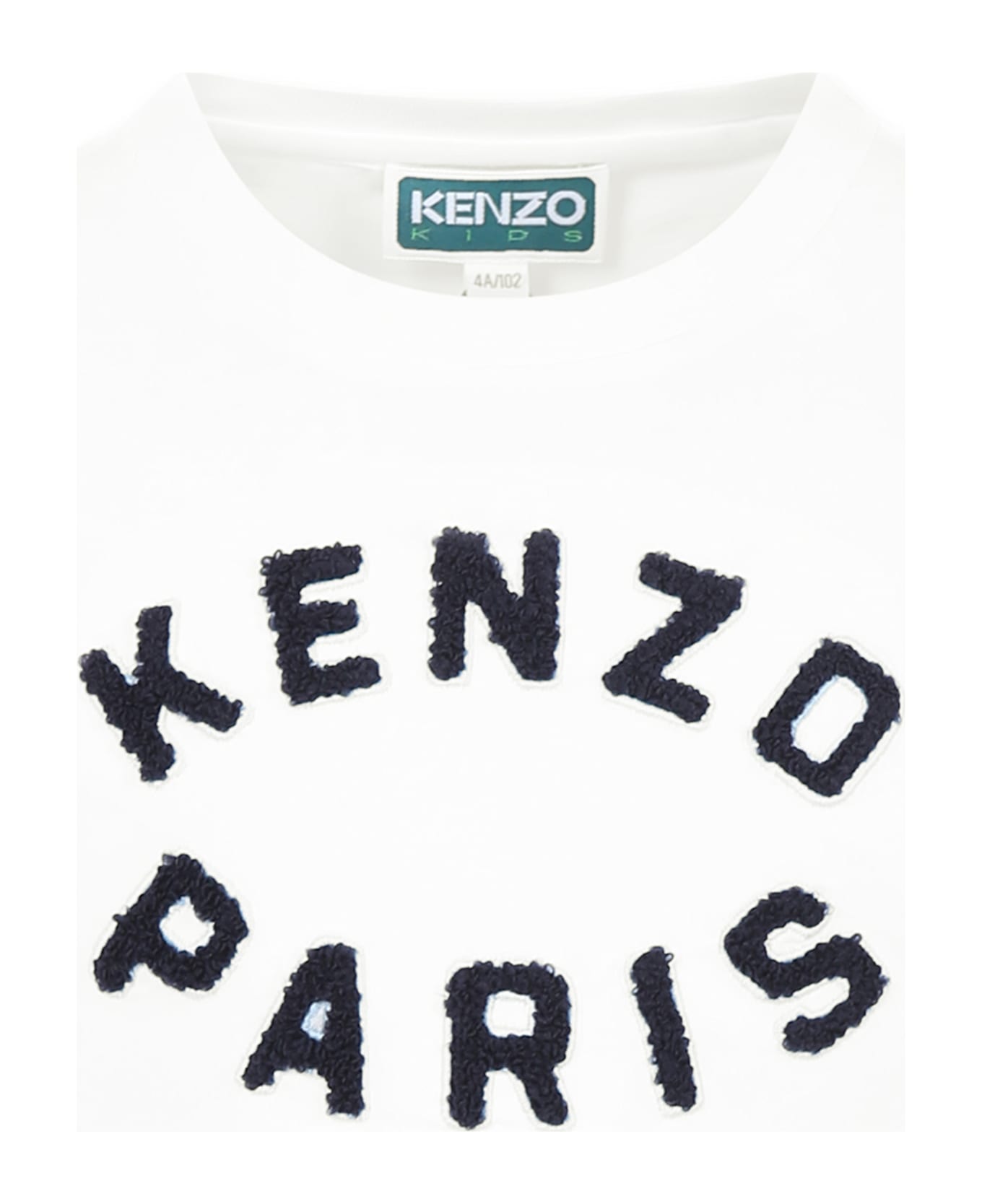 Kenzo Kids White T-shirt For Kids With Logo - White