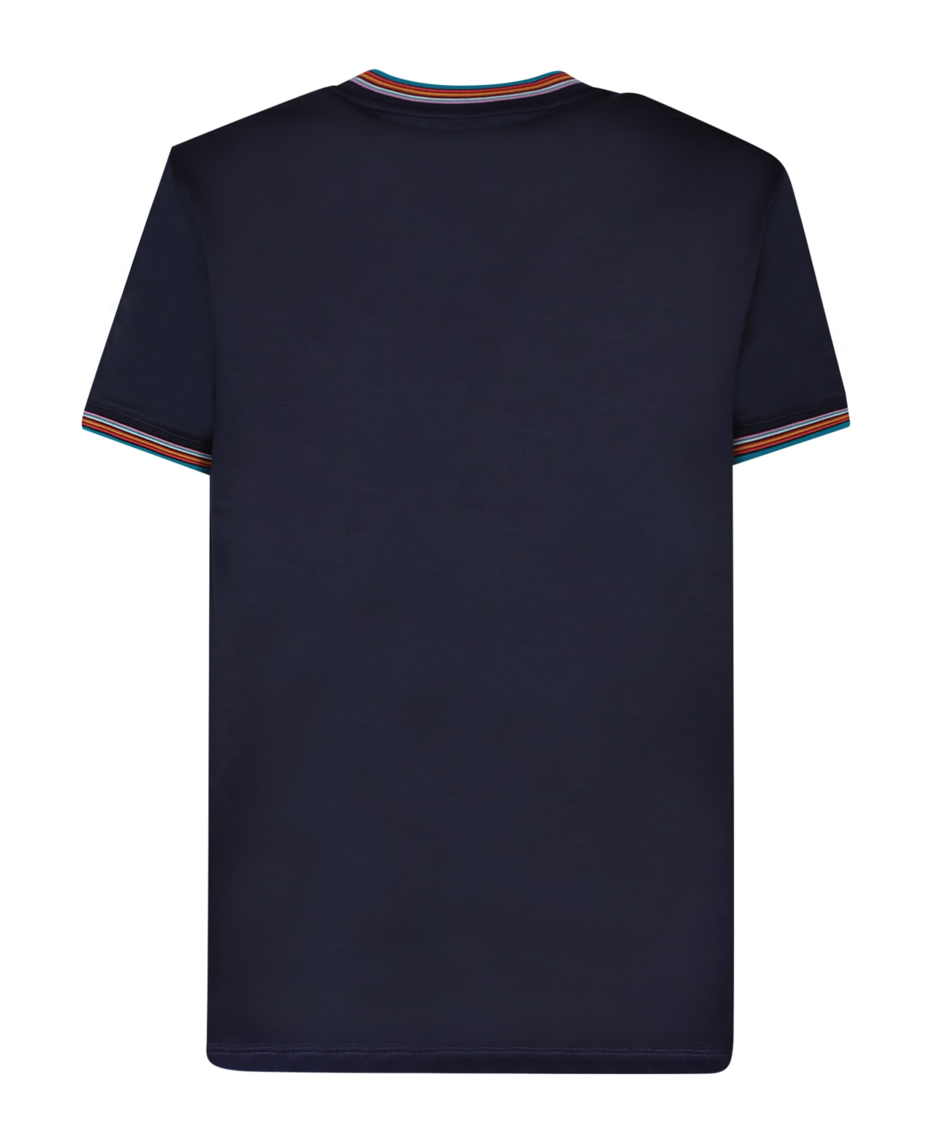 Paul Smith Stripe Detail Cotton T-shirt - Dk na