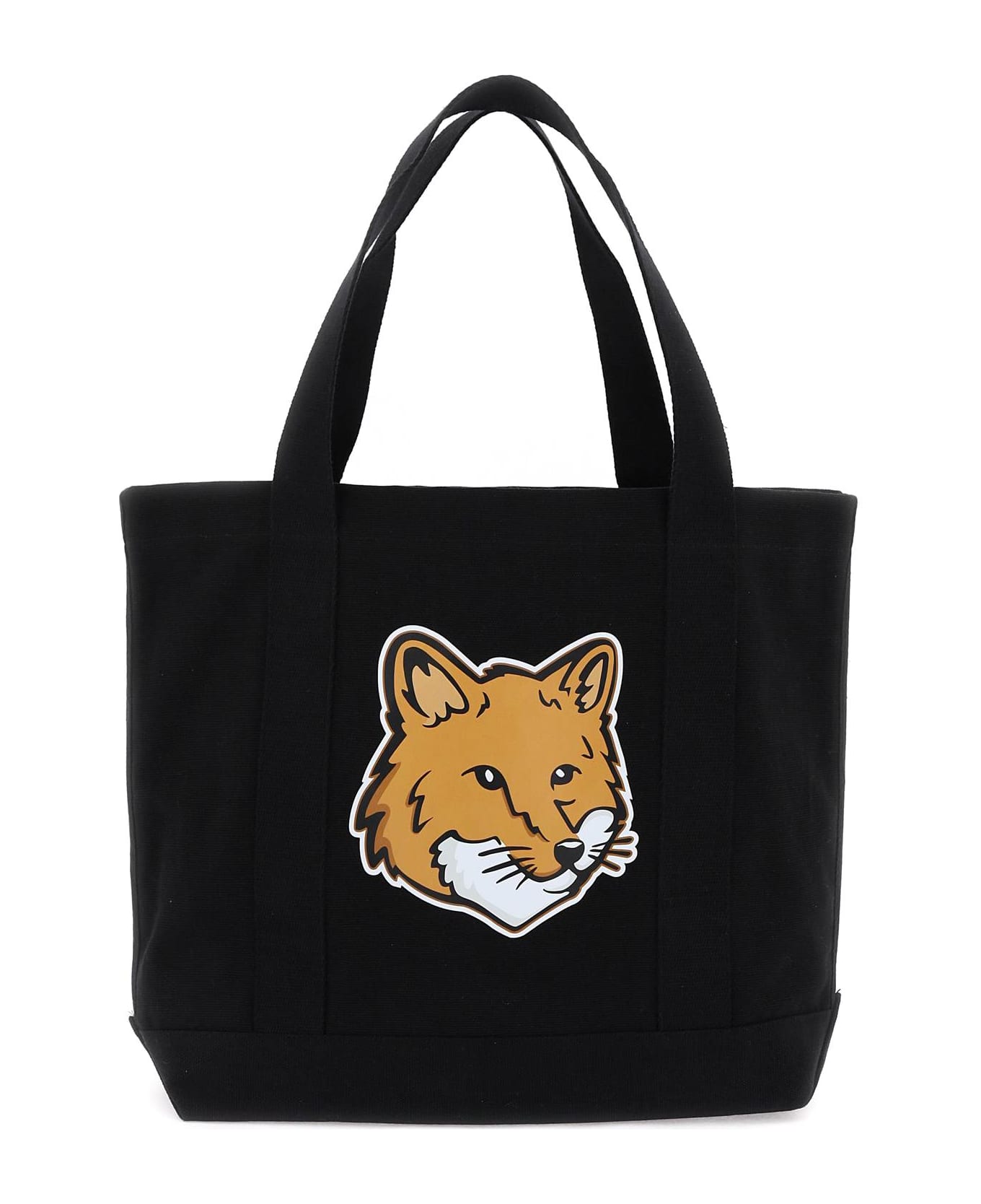 Maison Kitsuné Fox Head Tote Bag - BLACK (Black)